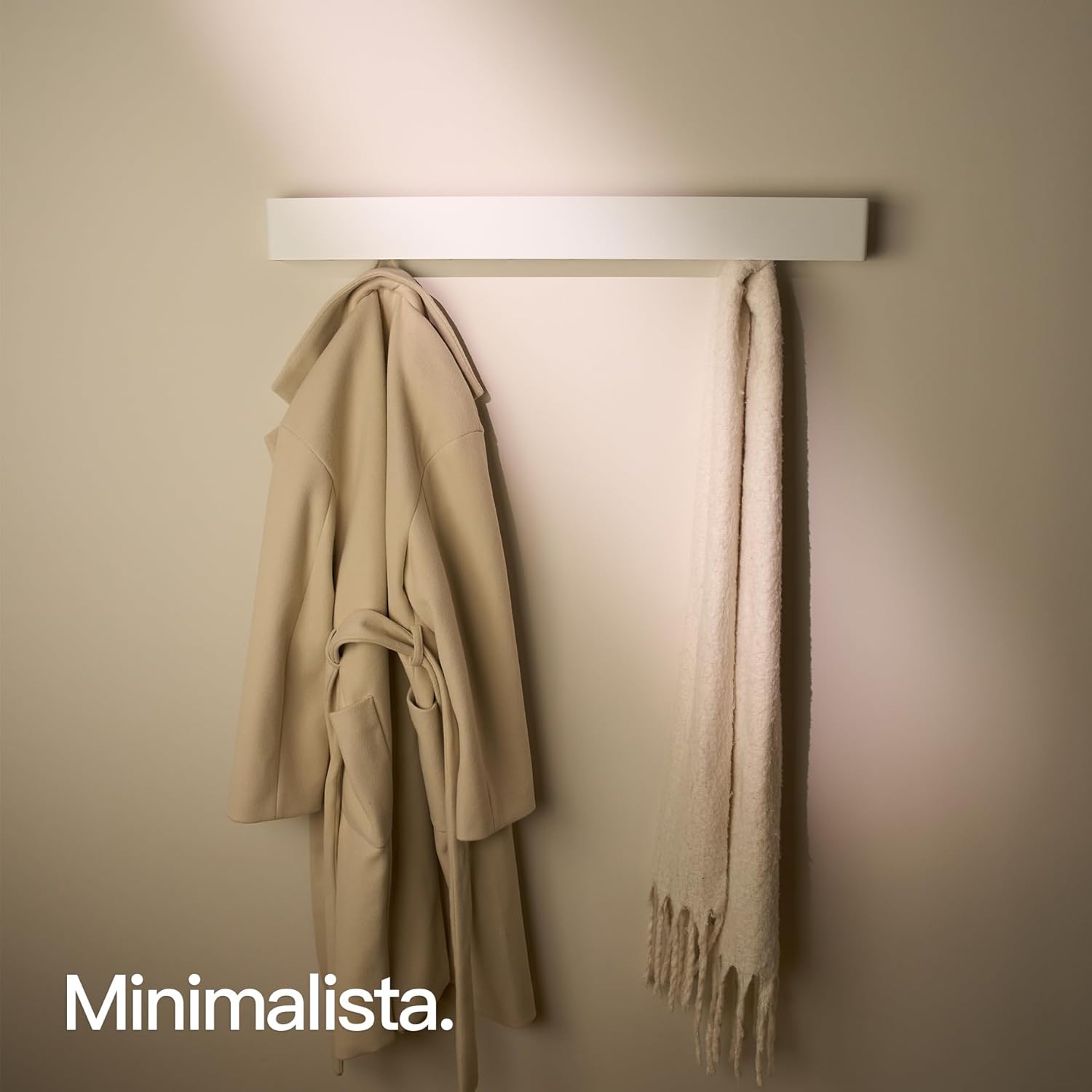 Design Amburgo Appendiabiti da Parete 80cm, Nero - immagine 4