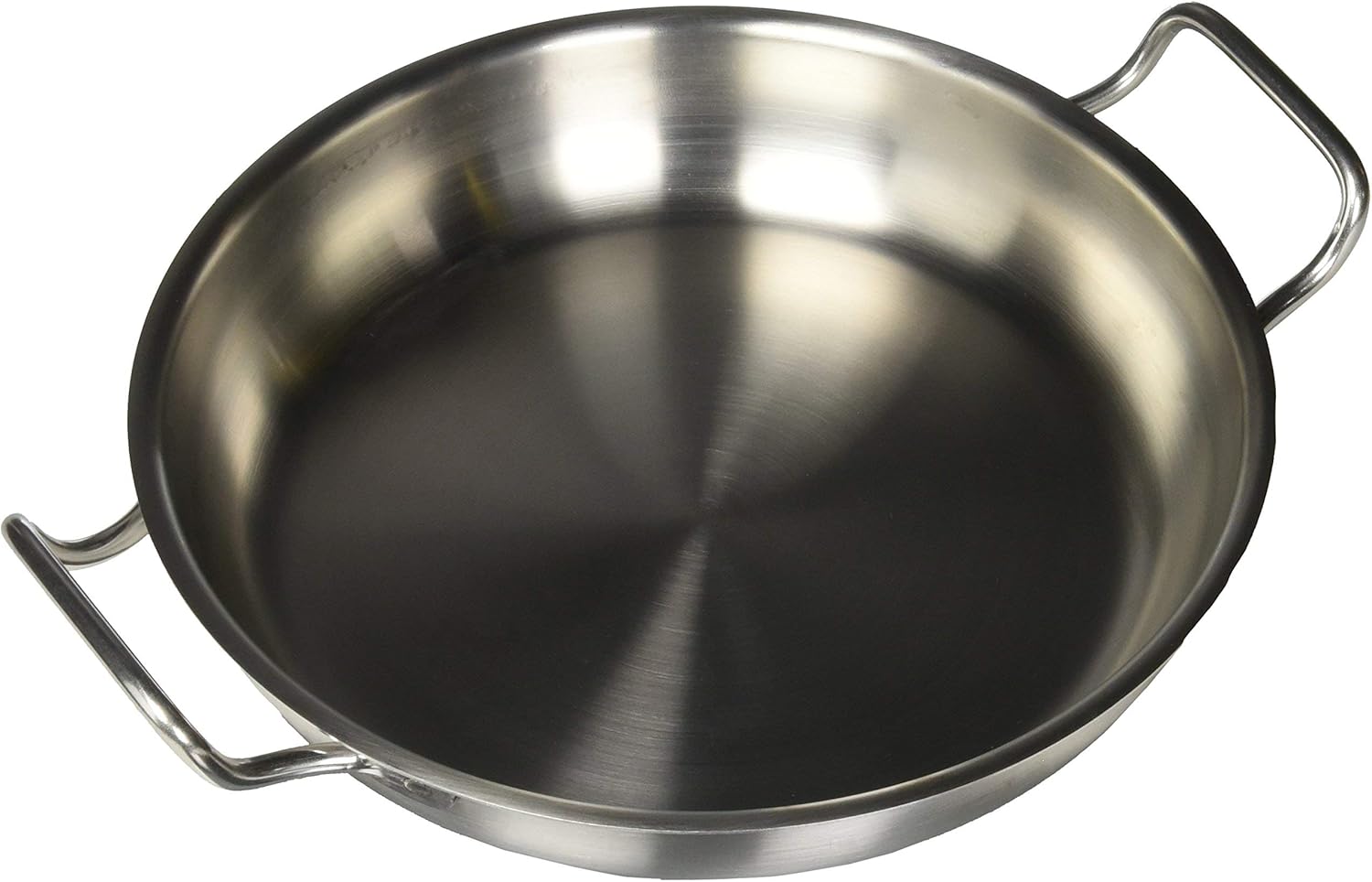 Paderno 11115-28 Tegame, Due Maniglie, in Acciaio Inox, 28 cm