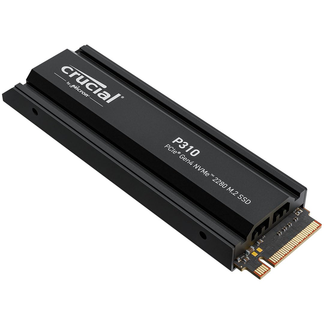 Crucial P310 SSD 2TB PCIe Gen4 NVMe M.2 con Dissipatore