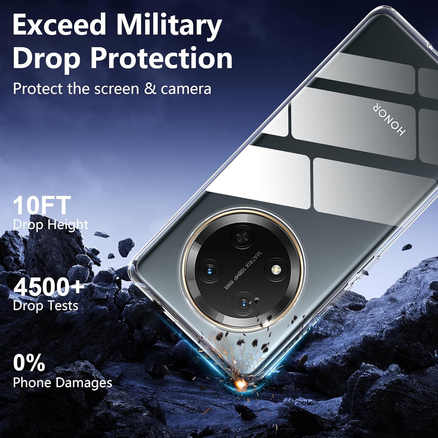 Fitudoos Cover per Honor Magic 7 Lite - Trasparente - immagine 6