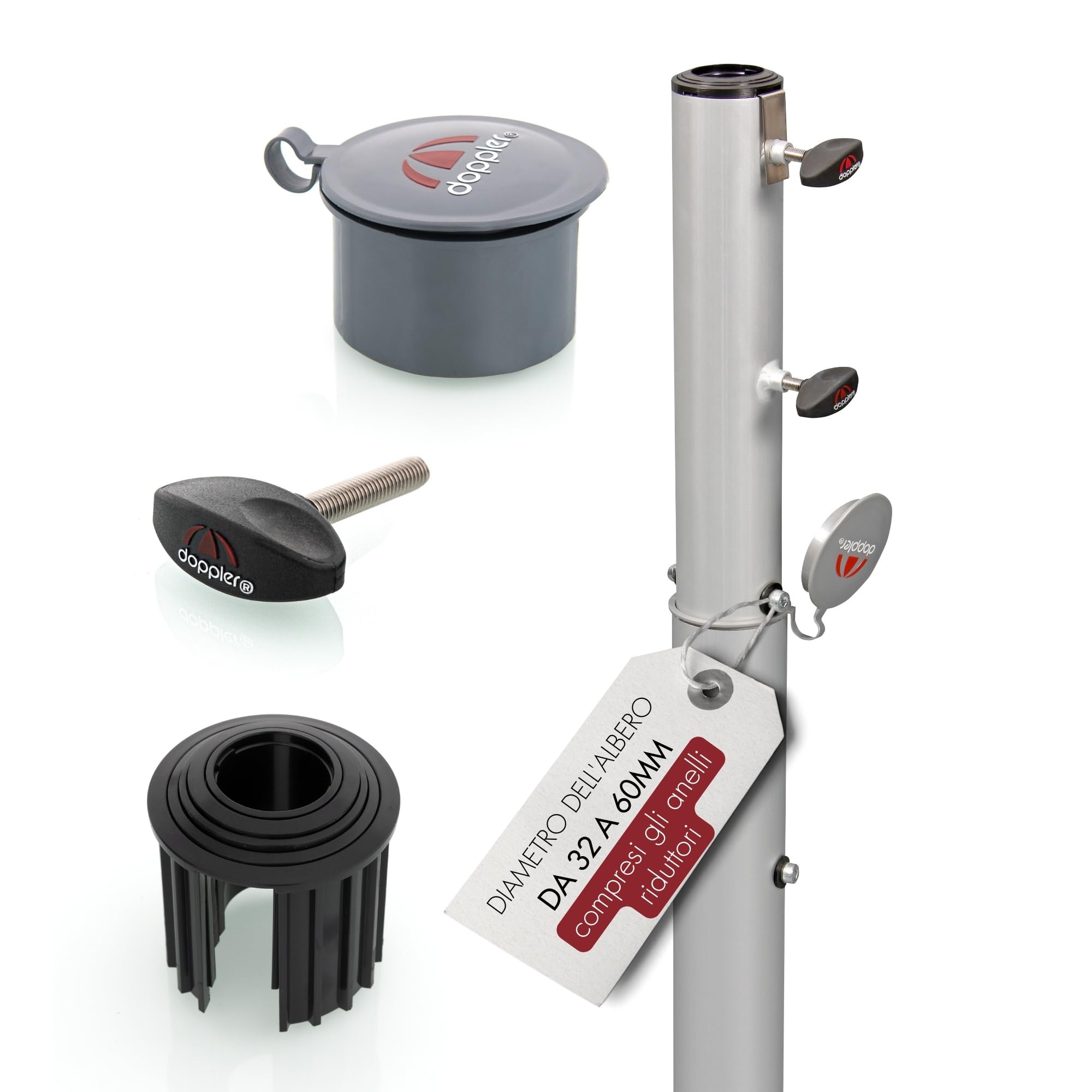 Doppler 85999B - Base e Il Supporto per ombrelli del Patio