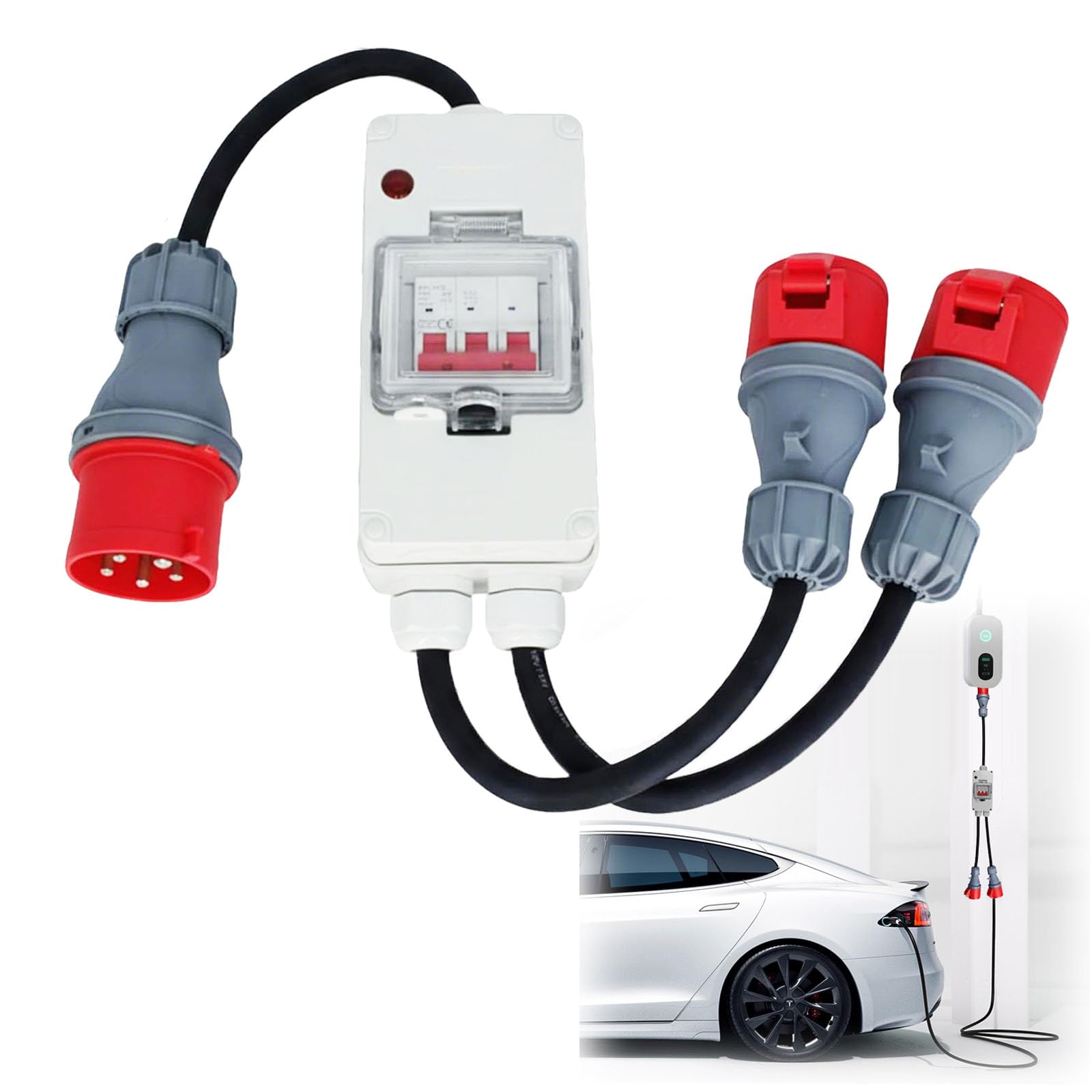 Adattatore CEE 32A a 16A con Schuko 0.5m