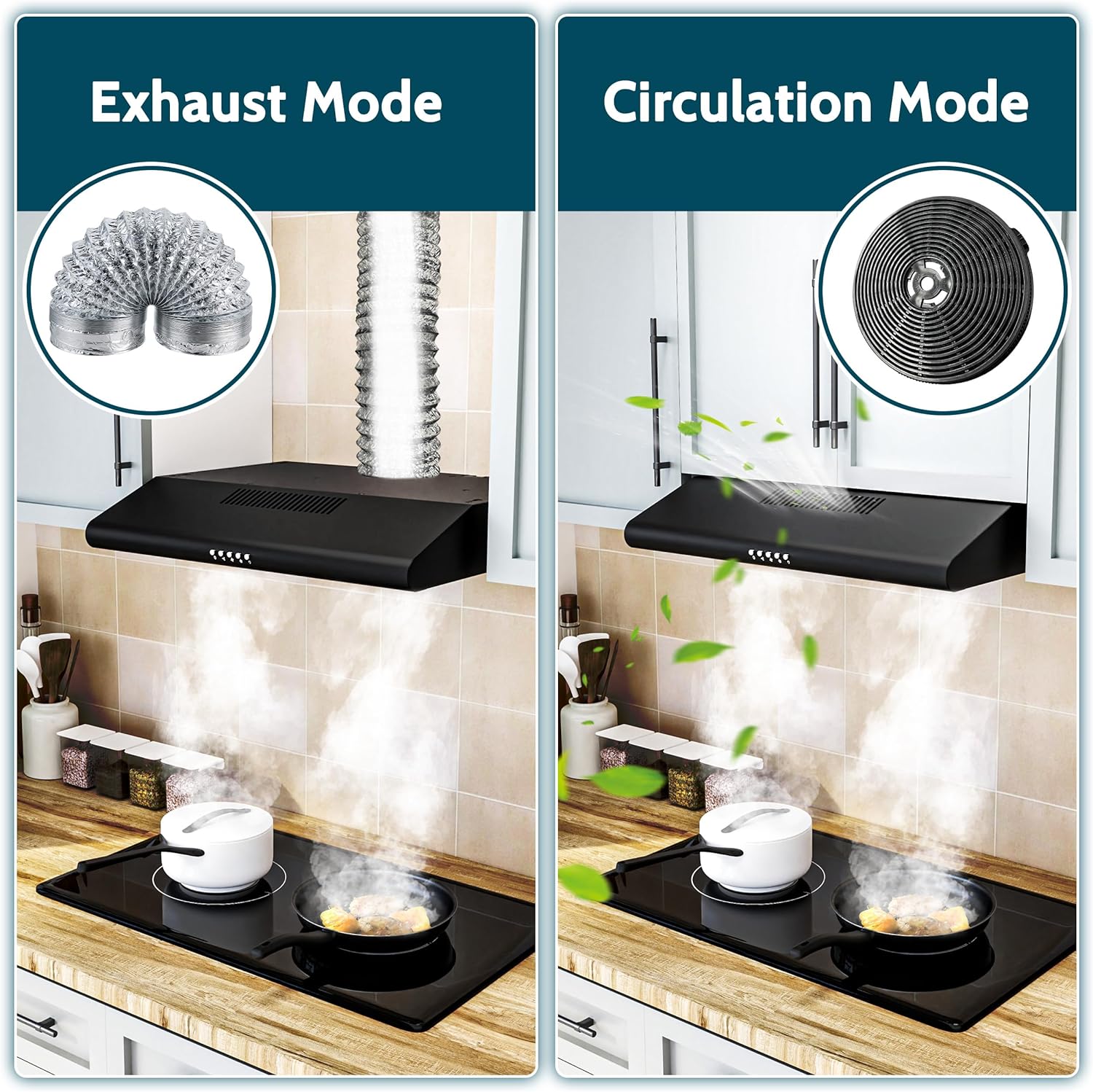 Firegas Cappa Aspirante Sottopensile 60cm, Nera - immagine 6