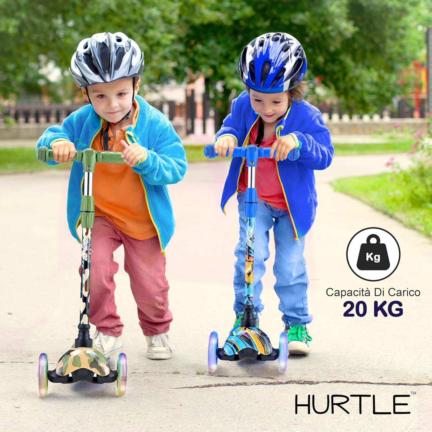 Hurtle Monopattino 3 Ruote con Luci LED - immagine 4