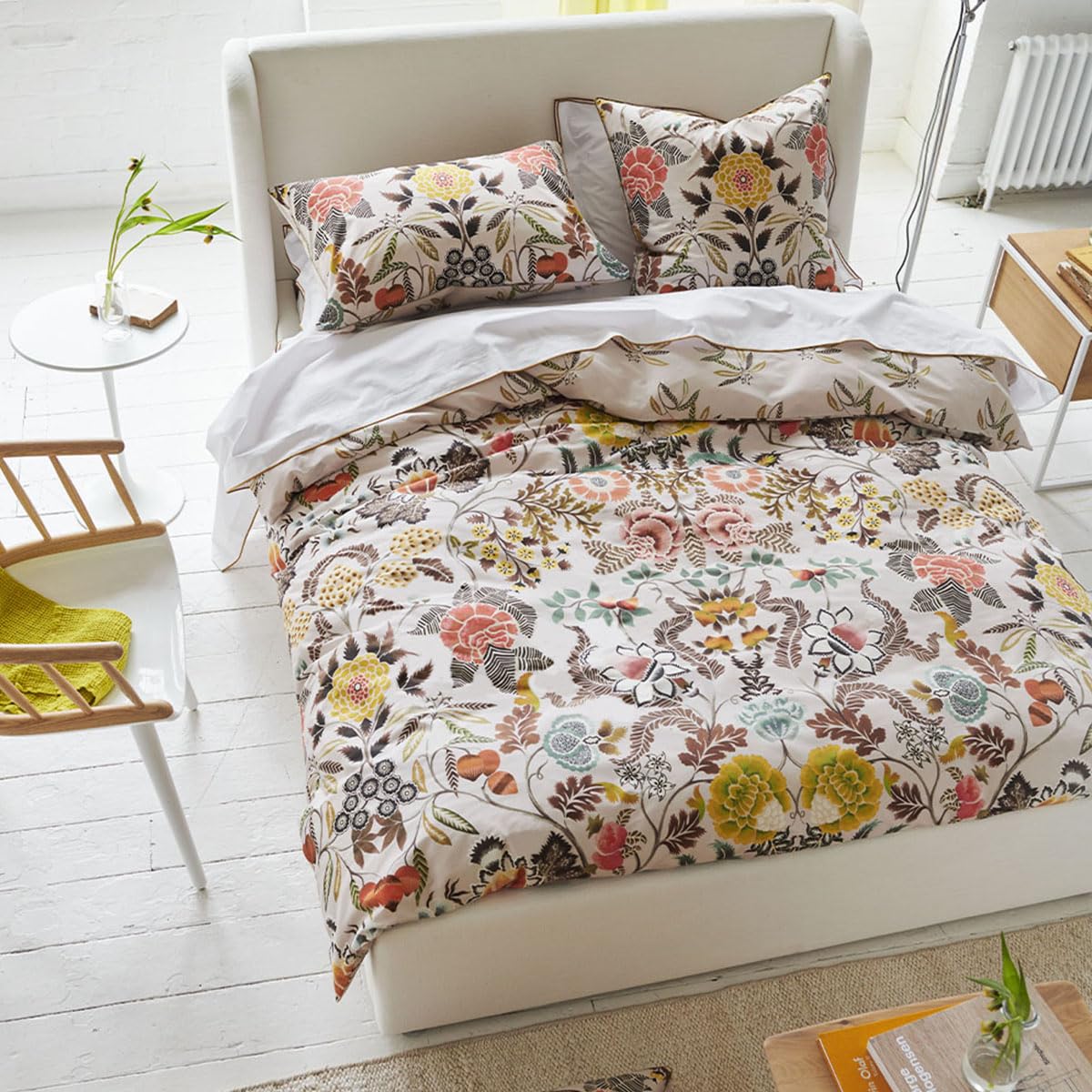 Designers Guild Copripiumino, Broccato Sepia, 240 x 220 cm, Beige Medio