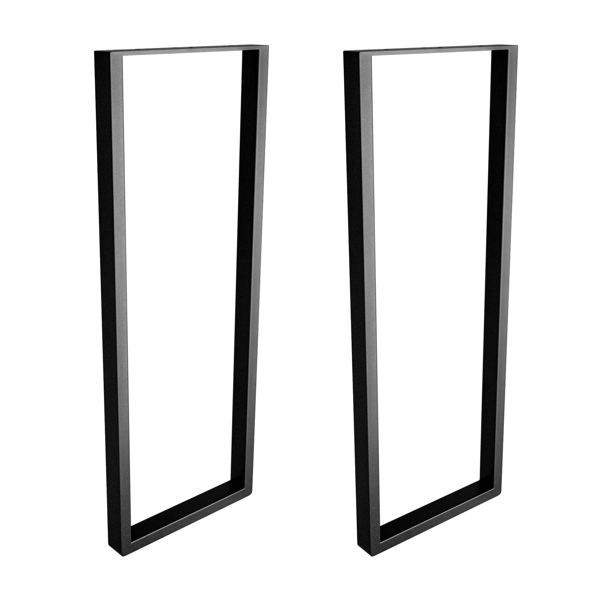 Amig - Set 2 Gambe per Tavoli Ingresso, Nero Opaco