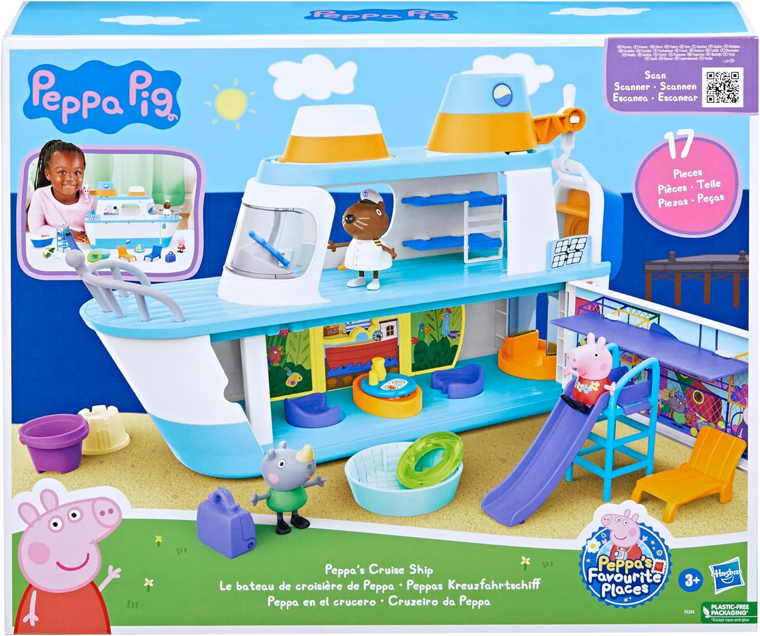 Peppa Pig La Crociera - Playset 17 Pezzi - immagine 2