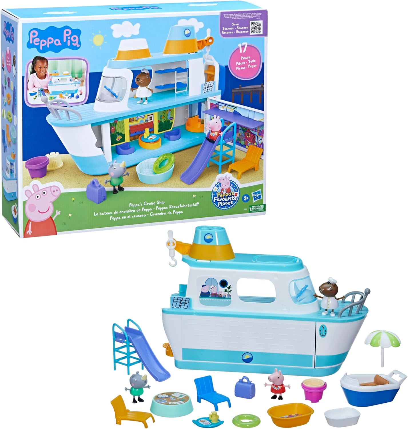 Peppa Pig La Crociera - Playset 17 Pezzi - immagine 4