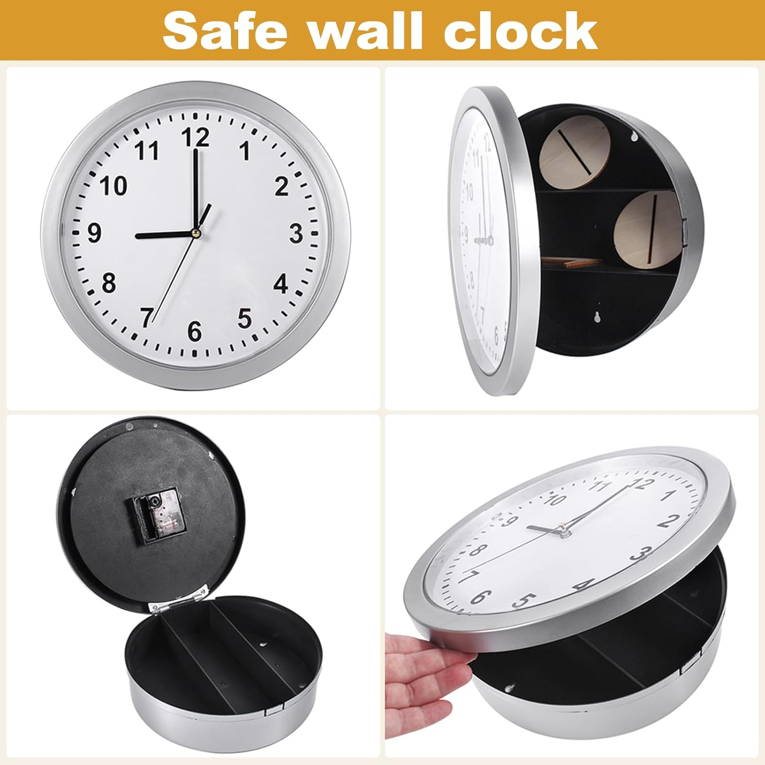 Orologio da Parete con Scomparto Nascosto - immagine 3