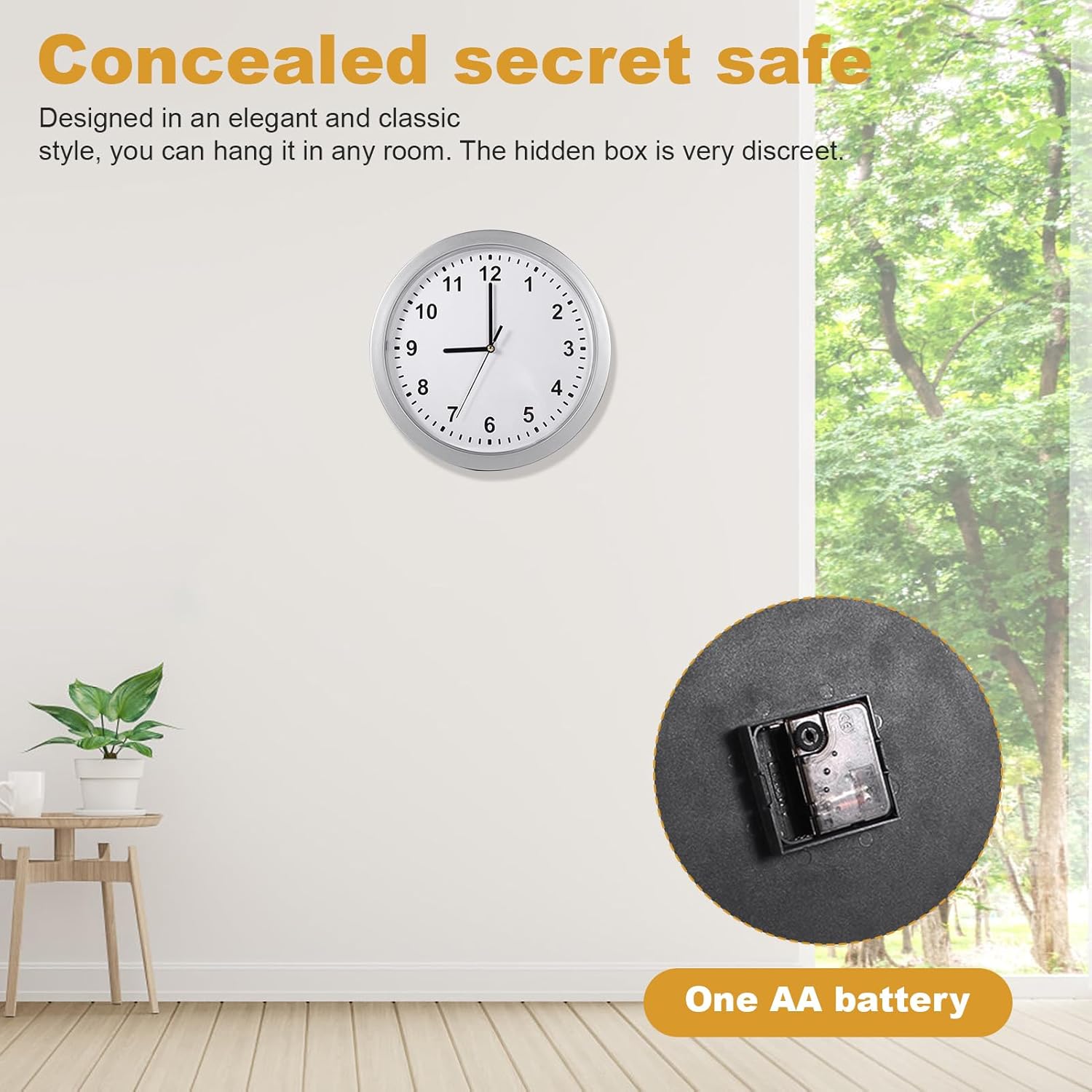 Orologio da Parete con Scomparto Nascosto - immagine 4