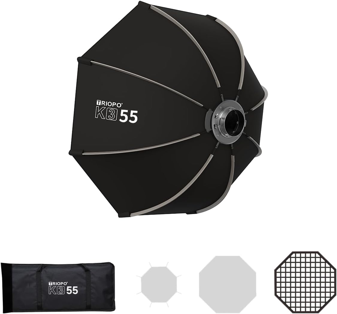 TRIOPO Softbox Ottagonale Portatile Bowens Mount - immagine 1