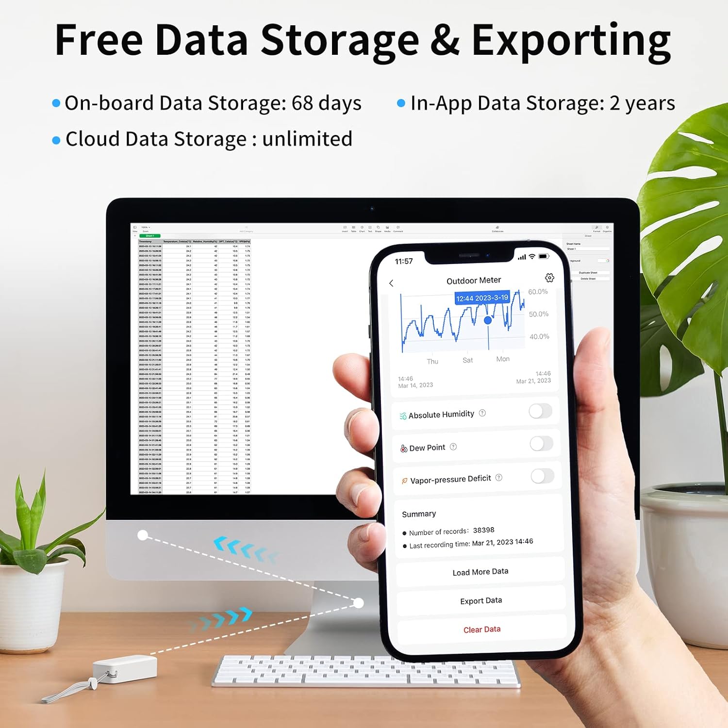 Switchbot Termometro Wi-Fi Igrometro 3 Pezzi con Hub Mini - immagine 5