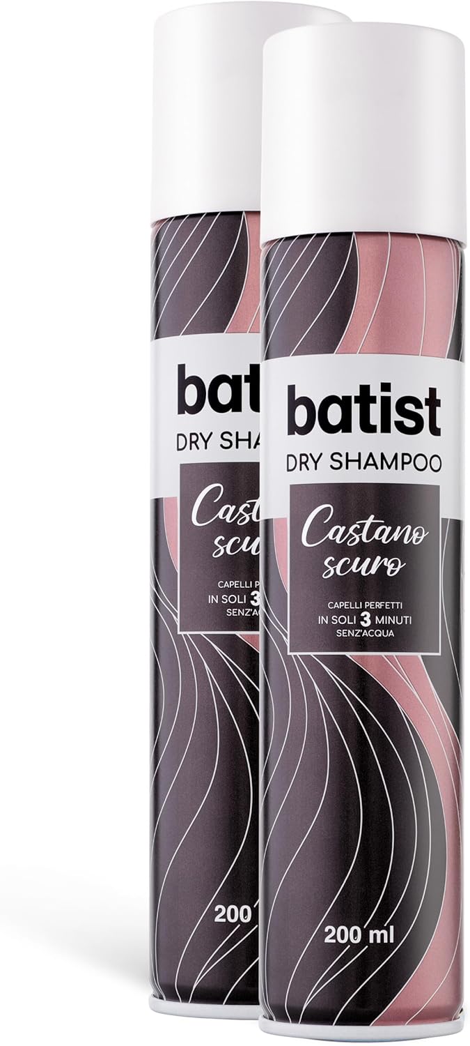 Batist Shampoo Secco Castano Scuro 2 x 200 ml - immagine 1