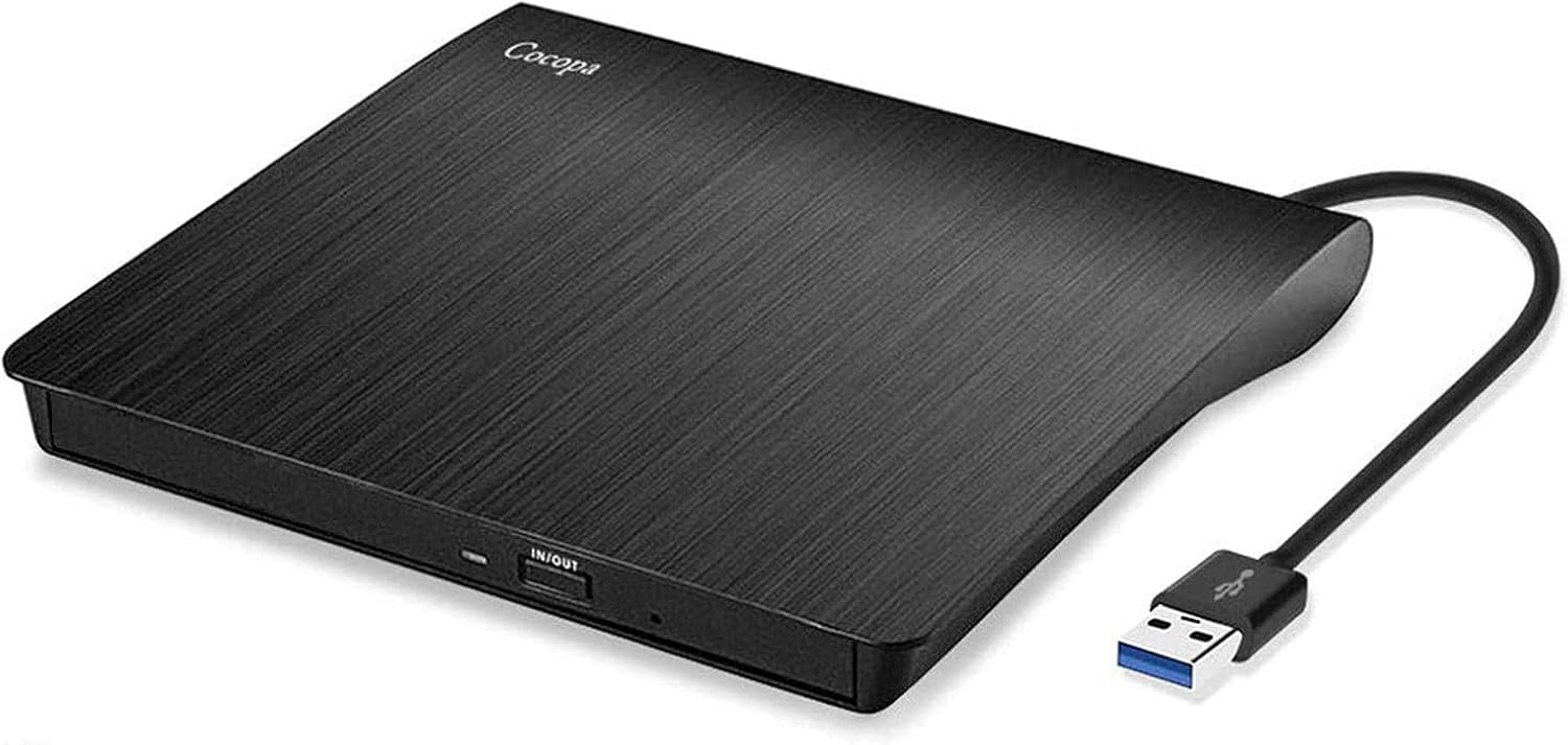 Cocopa Masterizzatore DVD Esterno USB 3.0, Nero - immagine 1