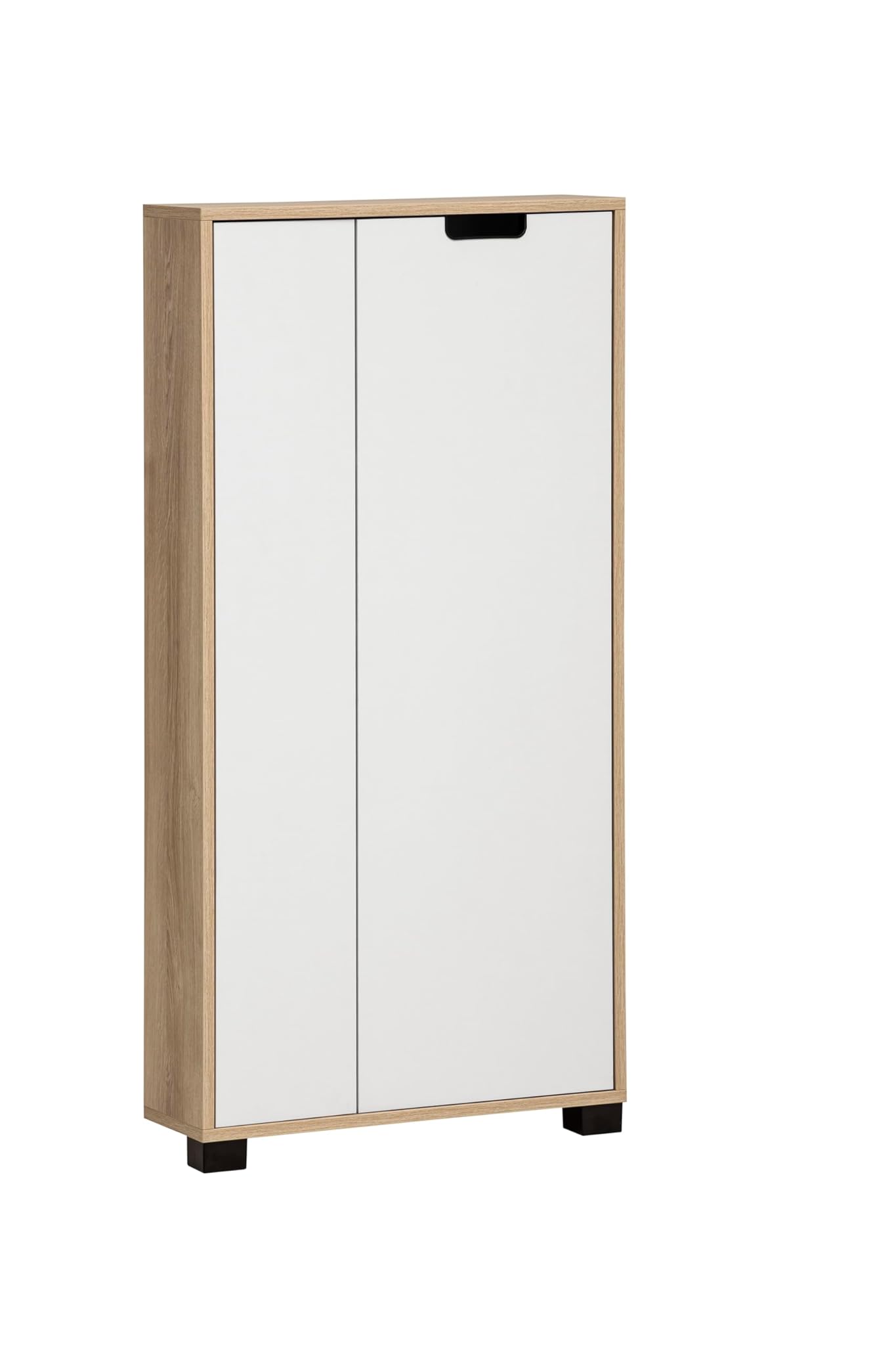 Schildmeyer Highboard Emmik 159447, rovere bianco opaco, 59,8 x 19,5 x 124 cm