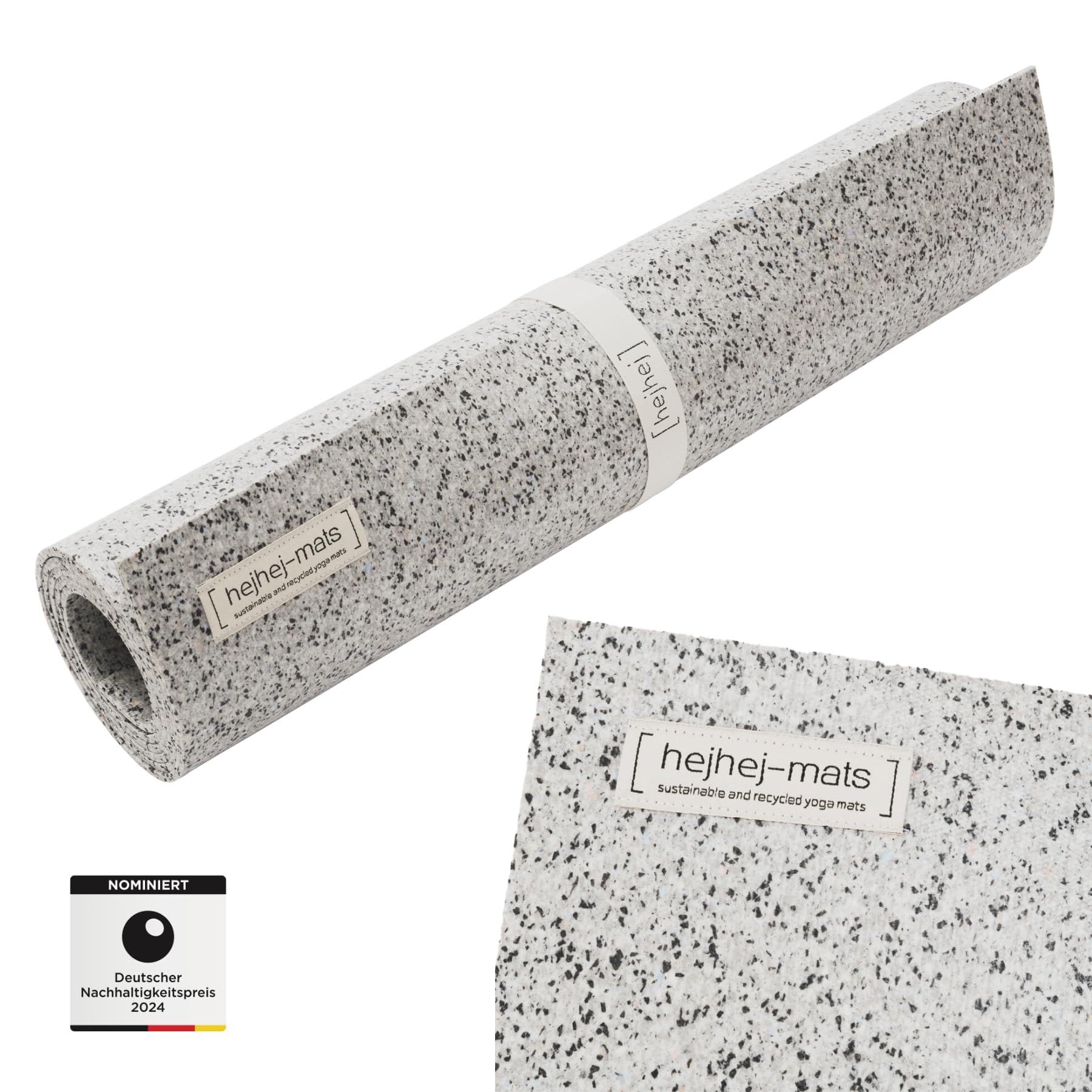 hejhej - Tappetino da yoga ecologico e riciclato 5 mm