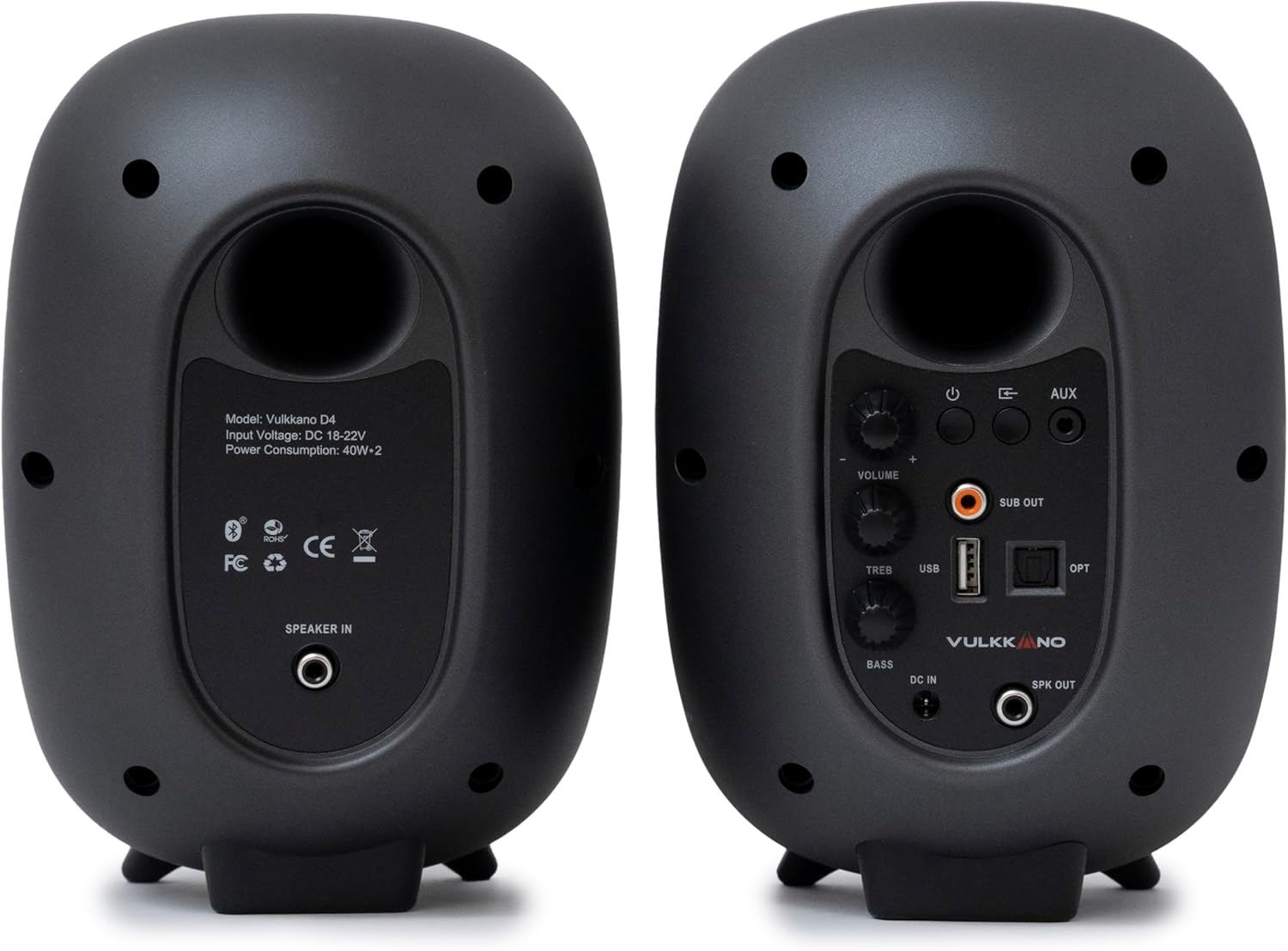 Vulkkano D4 Casse Computer Autoamplificate 80W - immagine 2