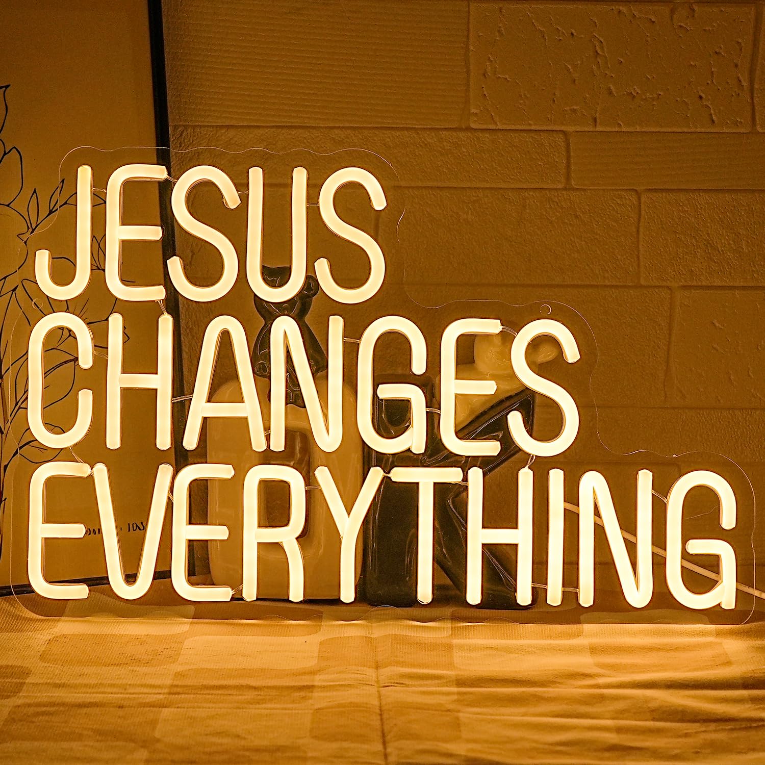 Jesus Changes Everything - Targa Neon Dimmerabile