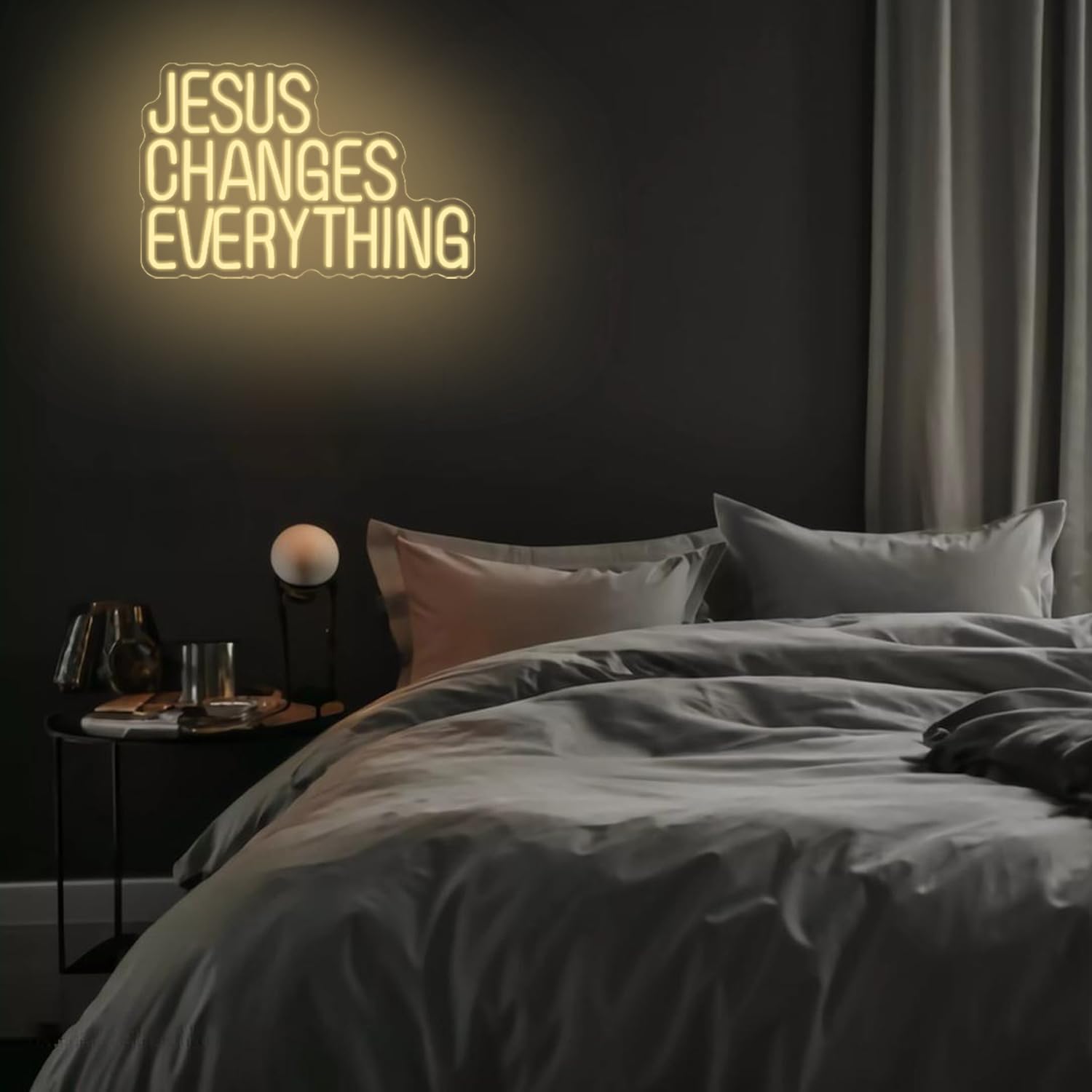 Jesus Changes Everything - Targa Neon Dimmerabile - immagine 6