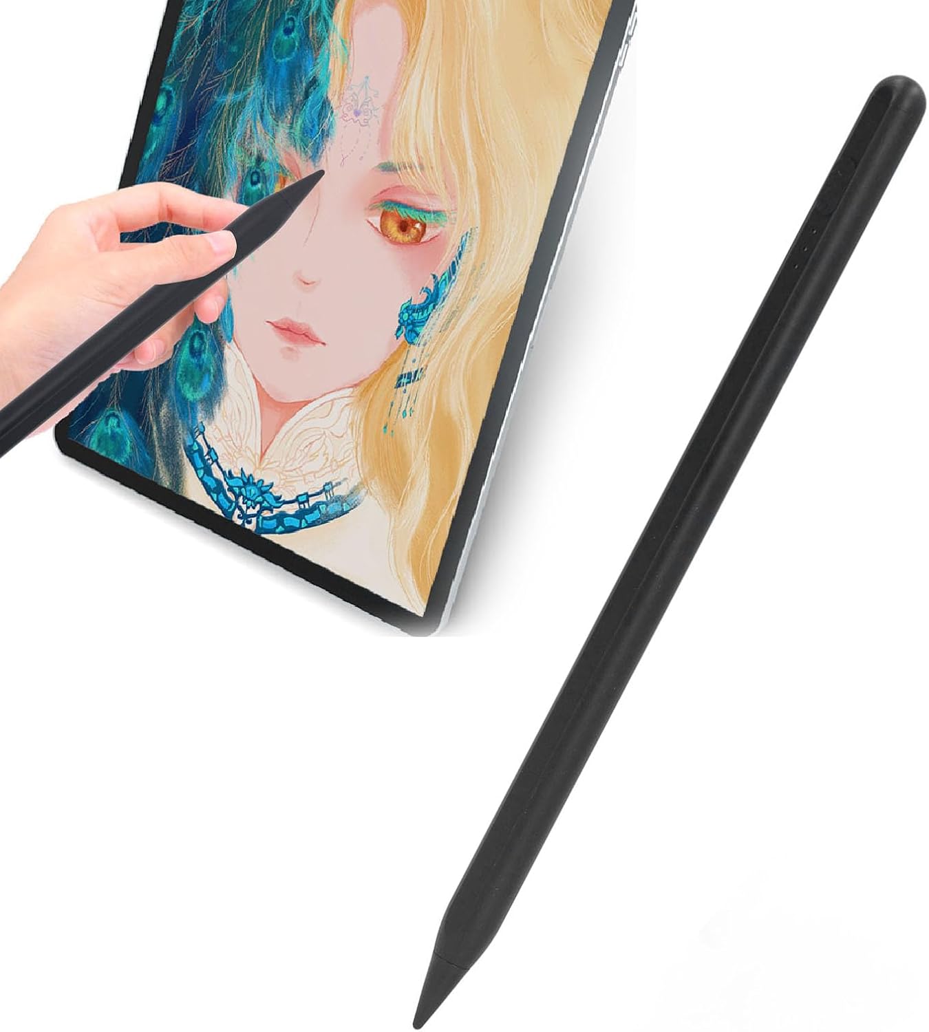 Penna Stilo Nera con Rifiuto del Palmo per Tablet IOS - immagine 1