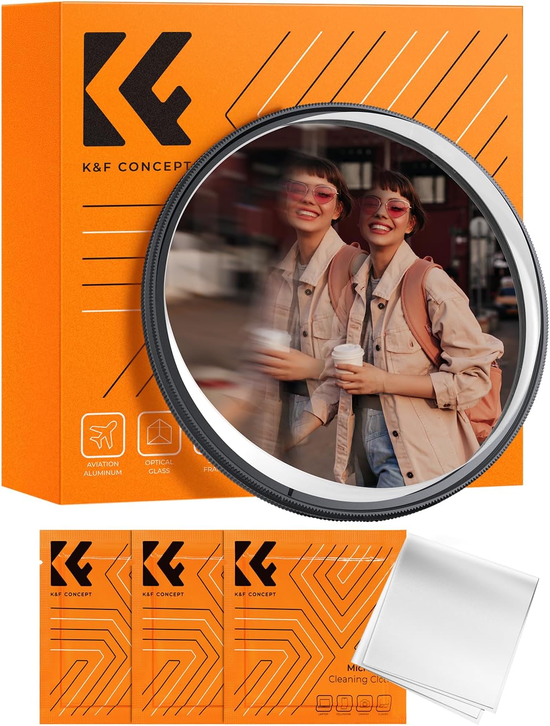 K&F Concept Filtro Prisma Lineare Medio 82mm - immagine 1