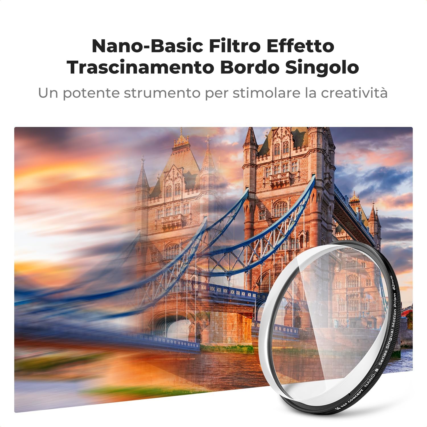 K&F Concept Filtro Prisma Lineare Medio 82mm - immagine 2