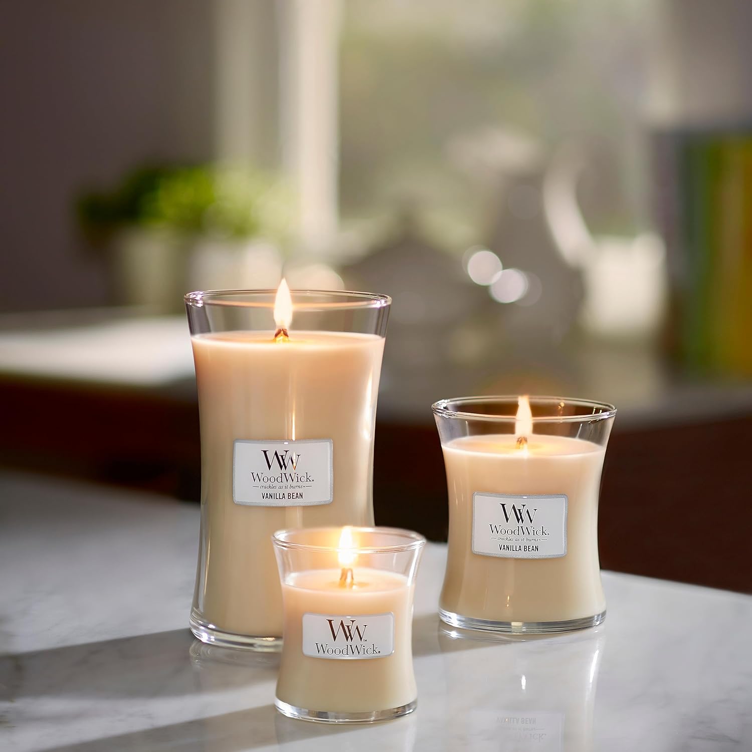 Woodwick Candela Profumata Media Lavender & Cedar - immagine 6