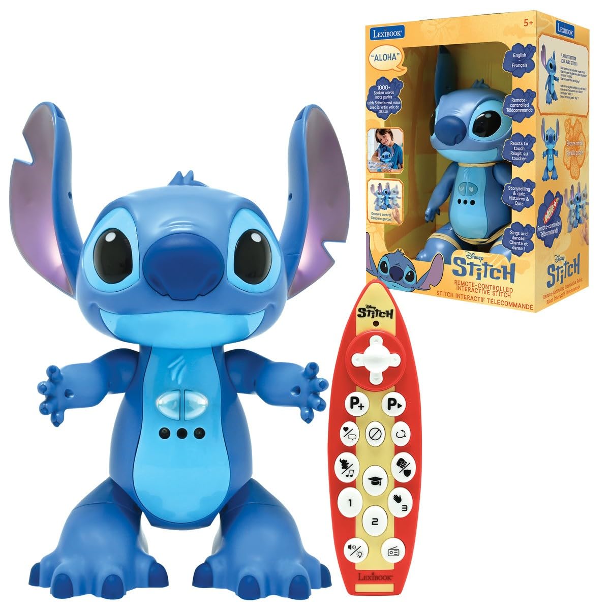 LEXIBOOK Disney Stitch - Robot Interattivo Bilingue Blu