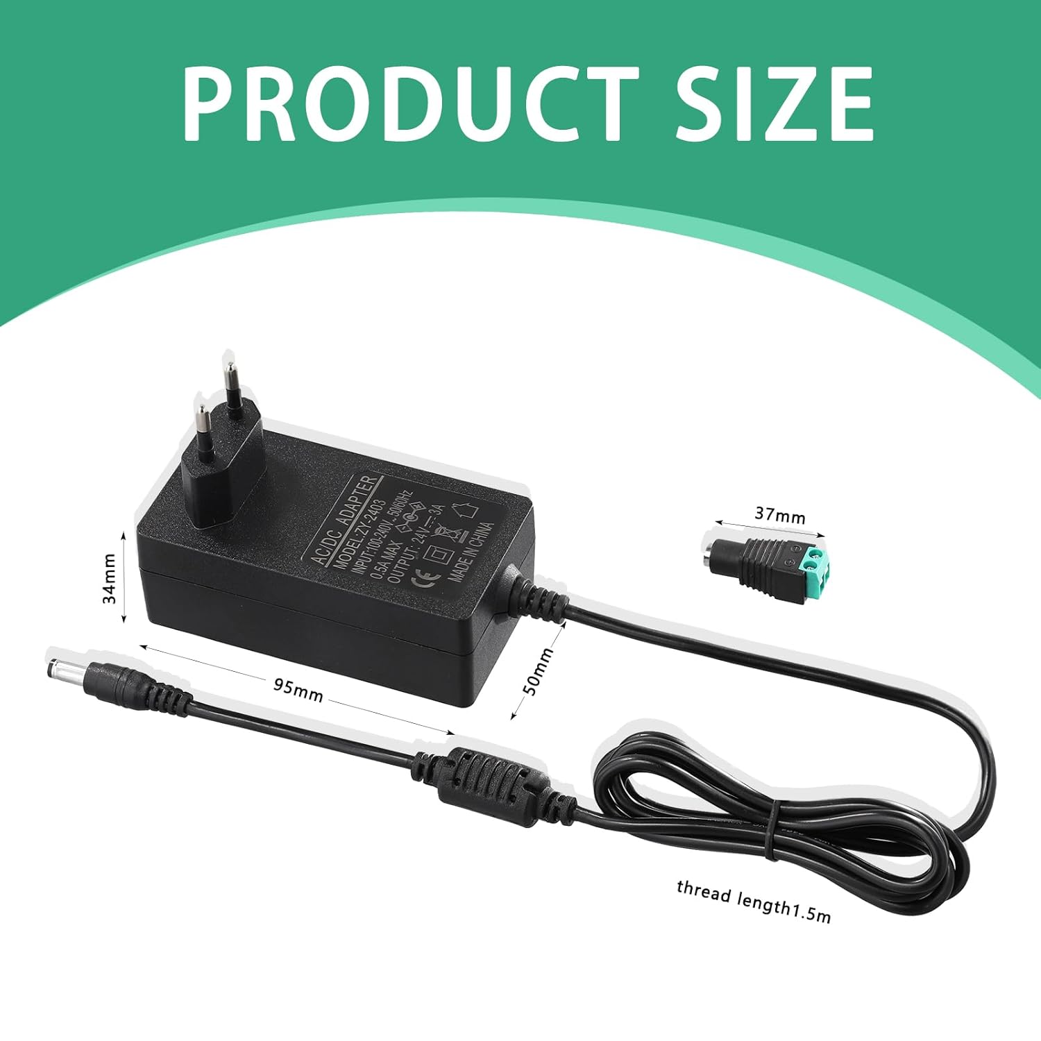 Trasformatore Universale 24V 3A 72W - immagine 2