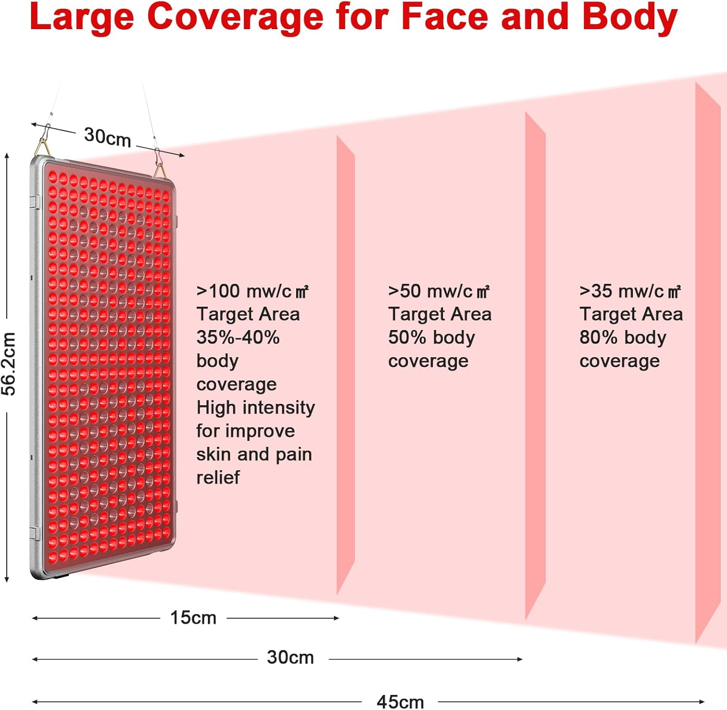 Profey Lampada Infrarossi 338 LED 660nm e 850nm - immagine 3