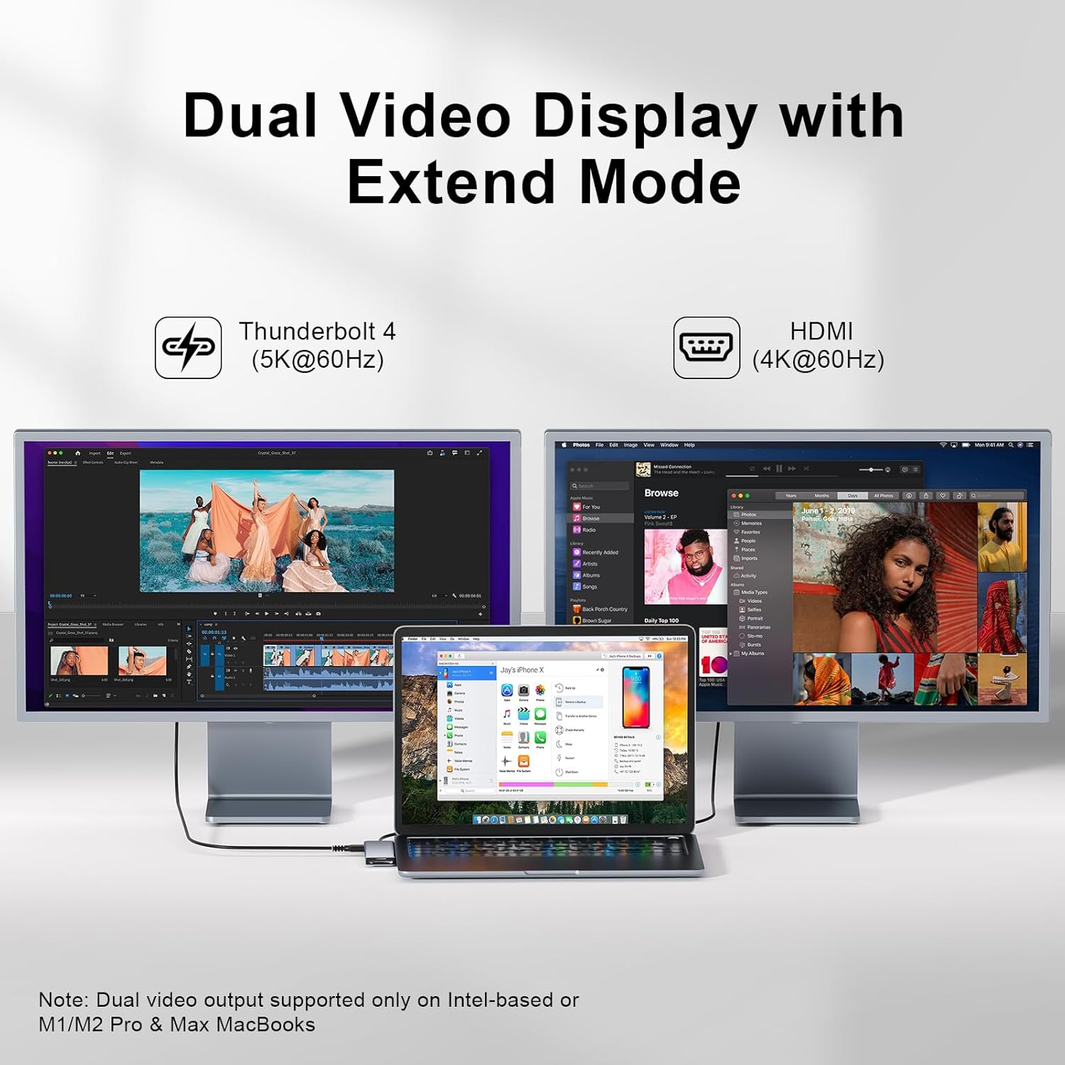 Zanbix USB C Hub 7-in-2 per MacBook Pro Air, Space Gray - immagine 6