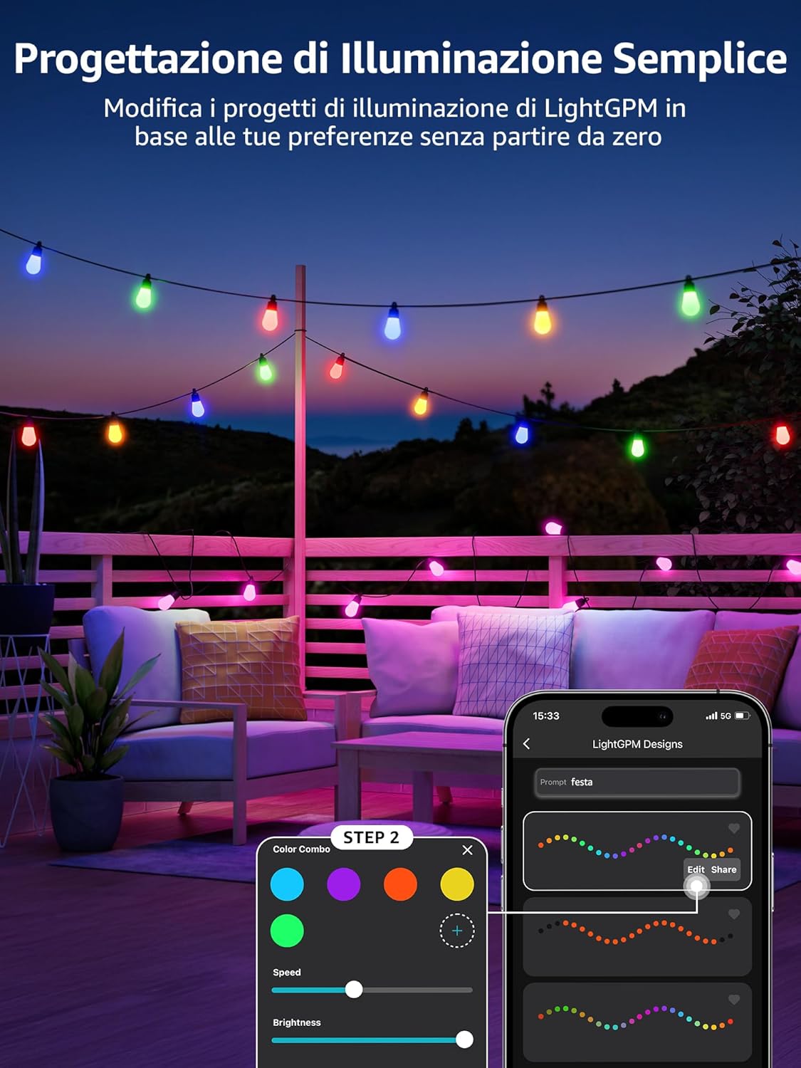 Lepro ZB1 AI Catena Luminosa Smart 30M - immagine 4