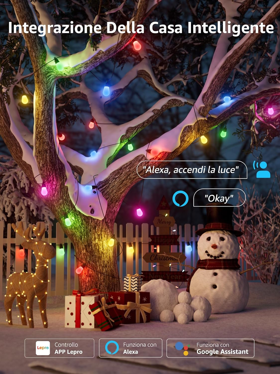 Lepro ZB1 AI Catena Luminosa Smart 30M - immagine 6