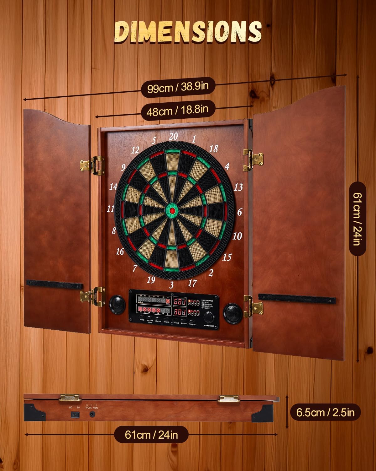 Bersaglio Freccette Elettronico con 12 Freccette - immagine 2