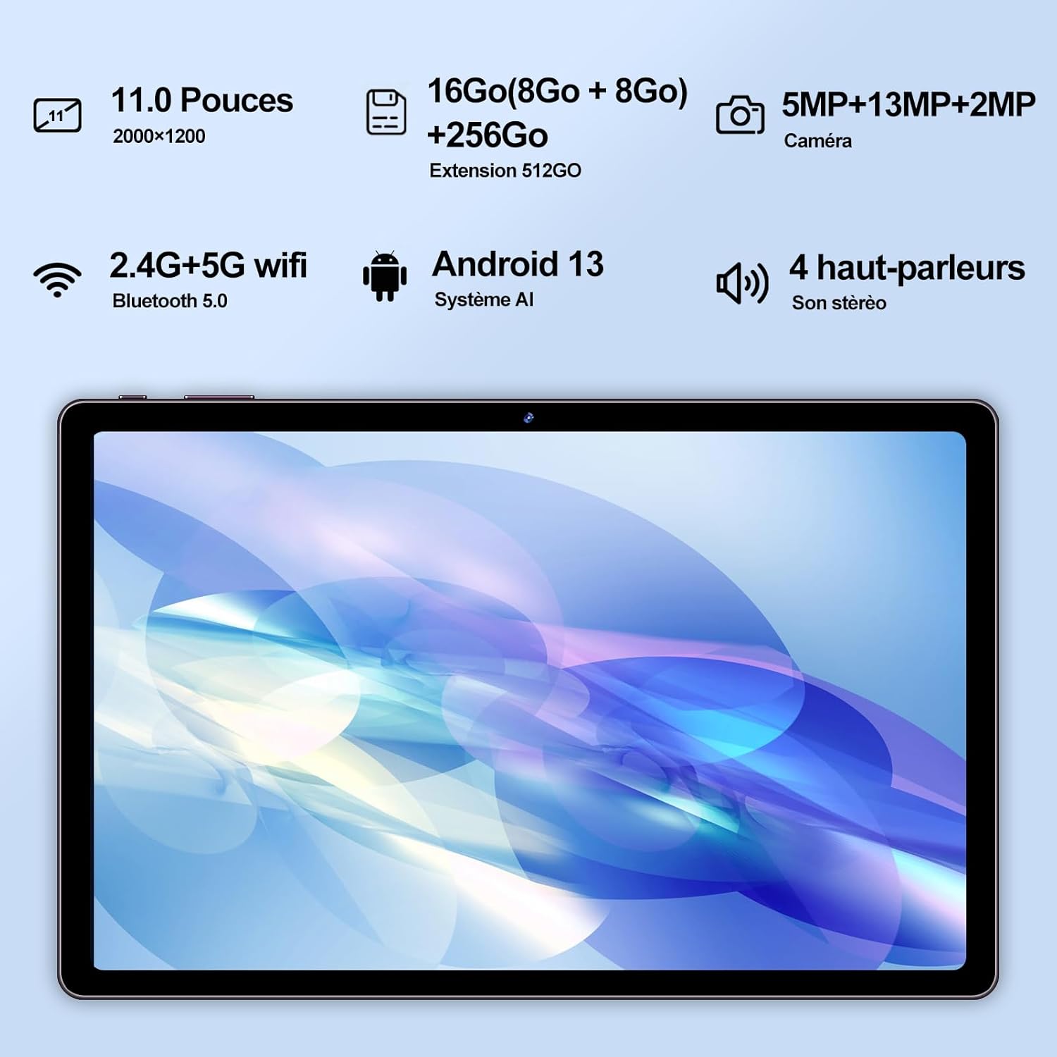 Aocwei X800 Tablet Android 13 da 11 Pollici 2K - immagine 5