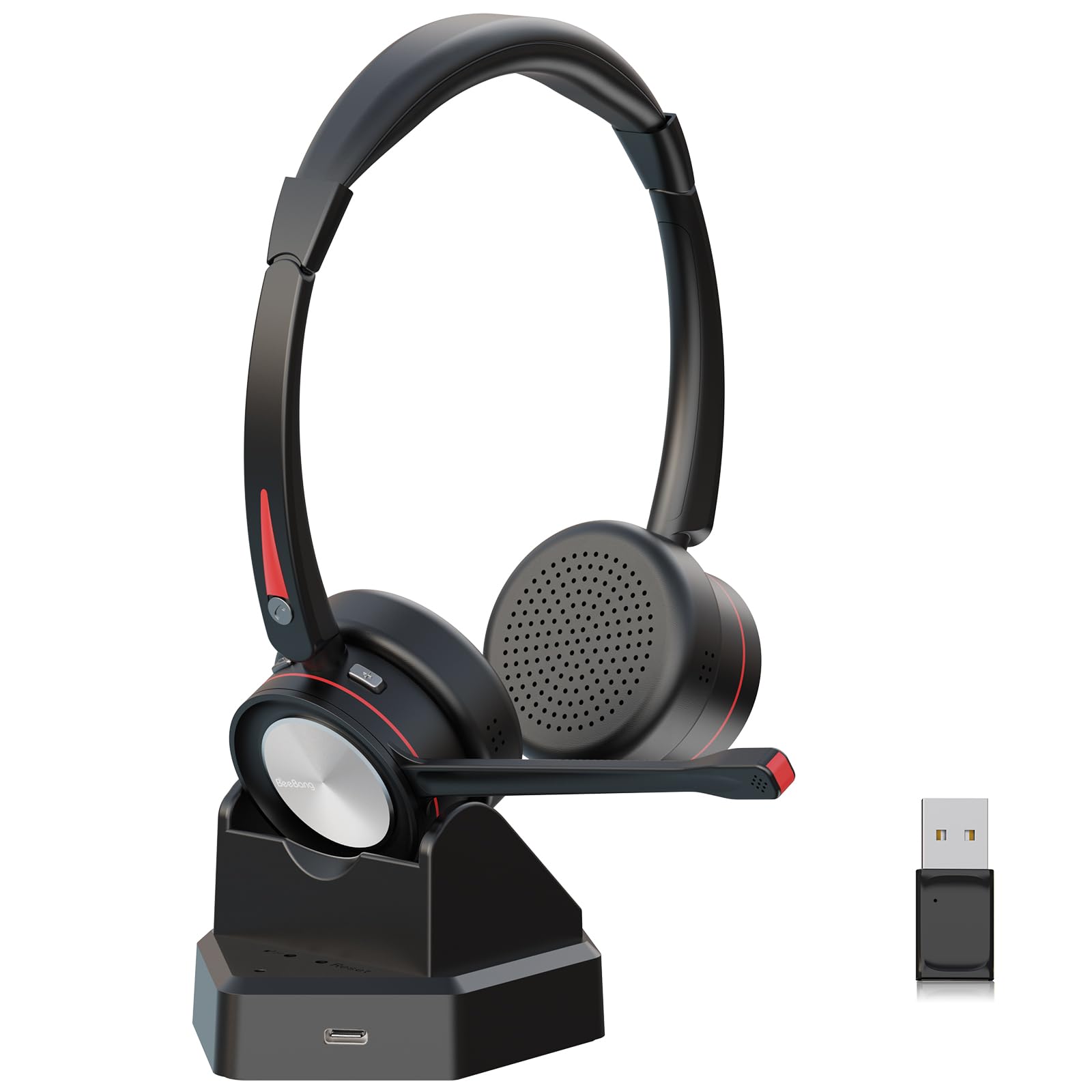 Cuffie Bluetooth con Microfono 40h Conversazione