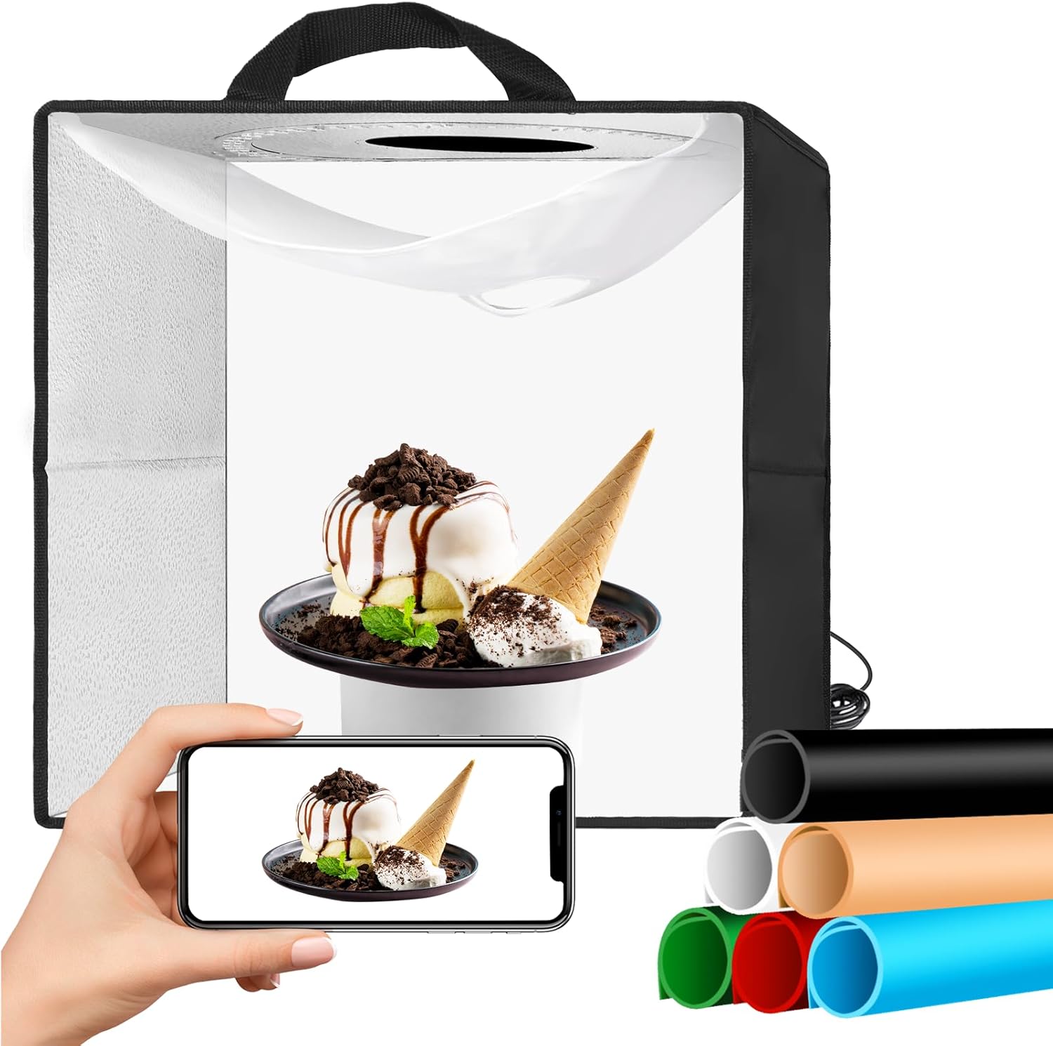 Emart Light Box Studio Fotografico 40x40 cm - immagine 1