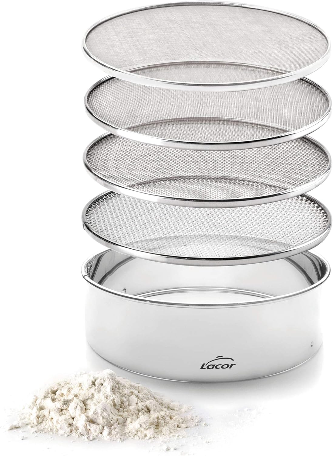 Lacor 4 Maglie intercambiabili 25 cm, Argento, 25X25X5 CM