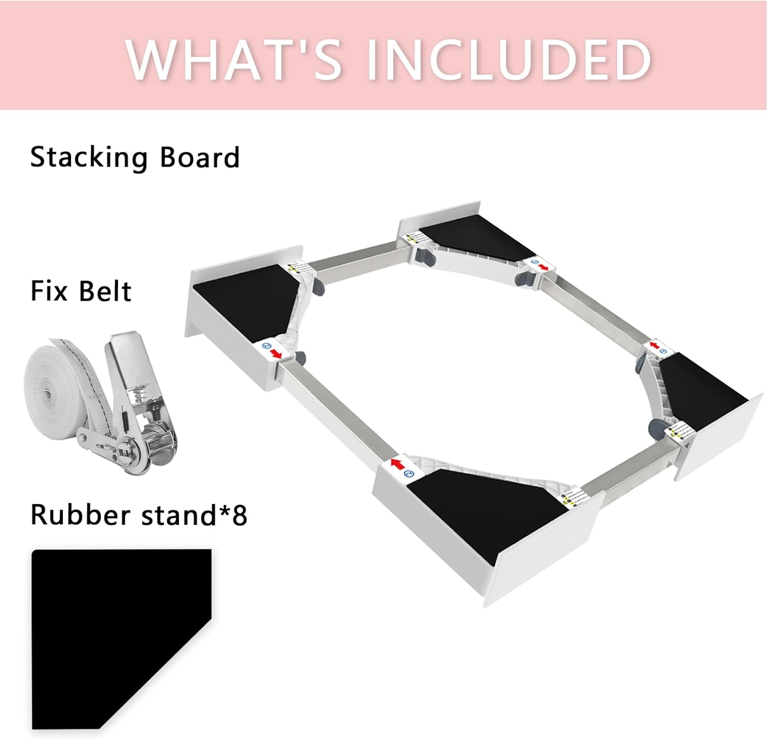 NIUXX Kit Sovrapposizione Universale Lavatrice/Asciugatrice - immagine 4