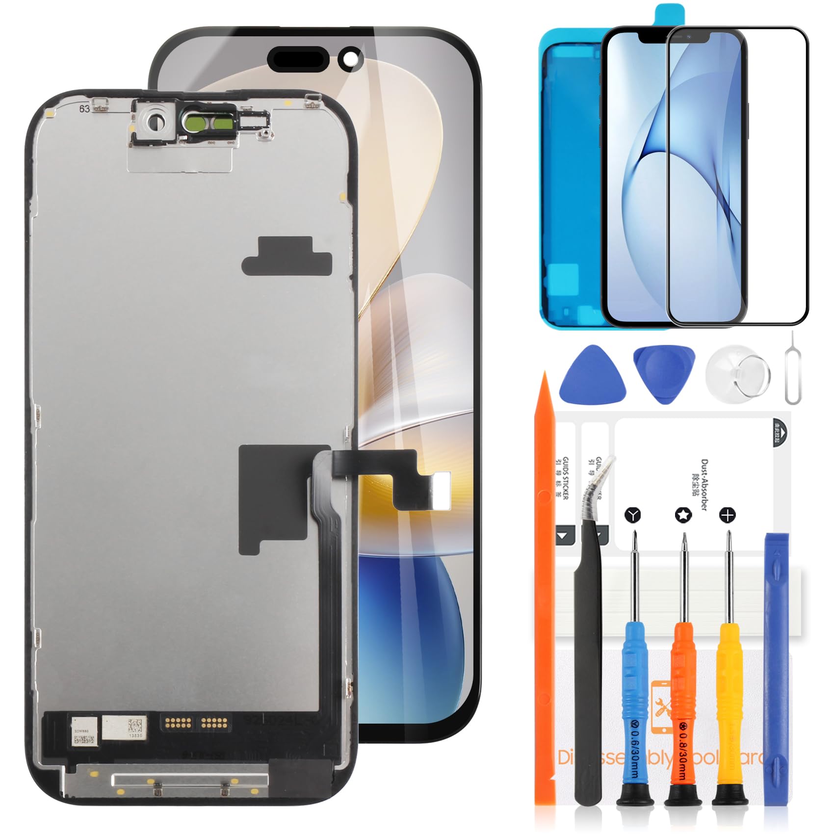 INCELL - Schermo LCD di Ricambio per iPhone 16 Pro