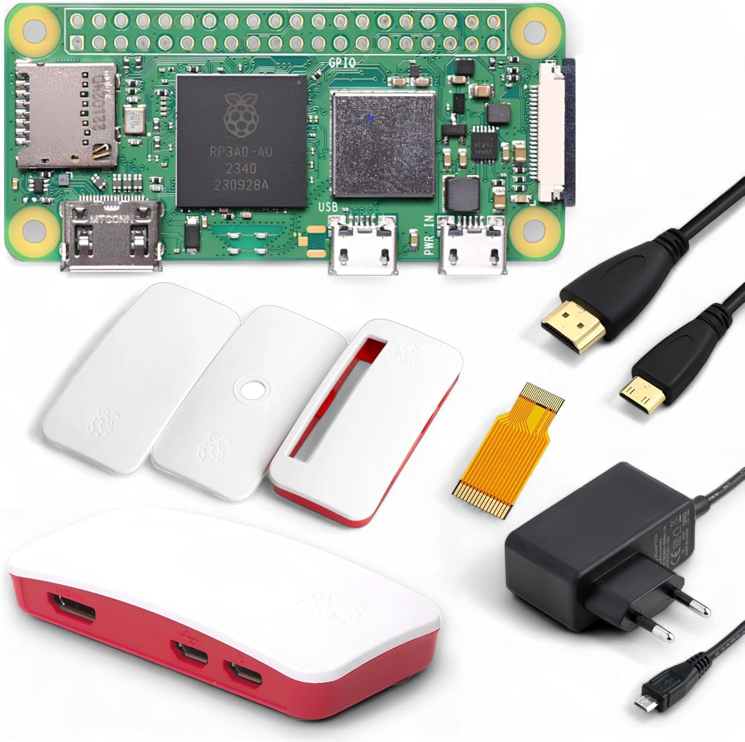 Raspberry Pi Zero 2 W con Alimentatore e Custodia - immagine 1