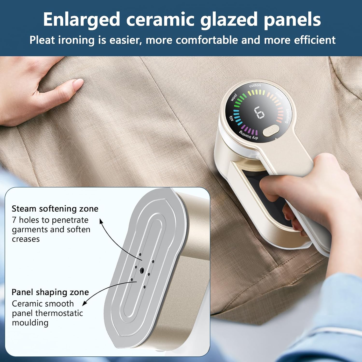 Ferro da Stiro Portatile 2 in 1 da Viaggio 1200W - immagine 5