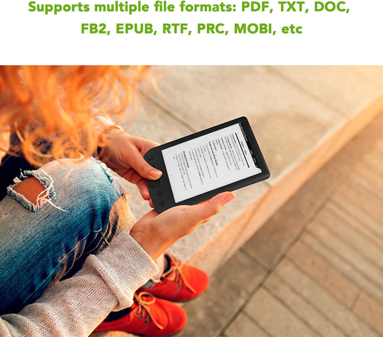 Lettore E-book 6" con Schermo Tattile HD Antiriflesso - immagine 5