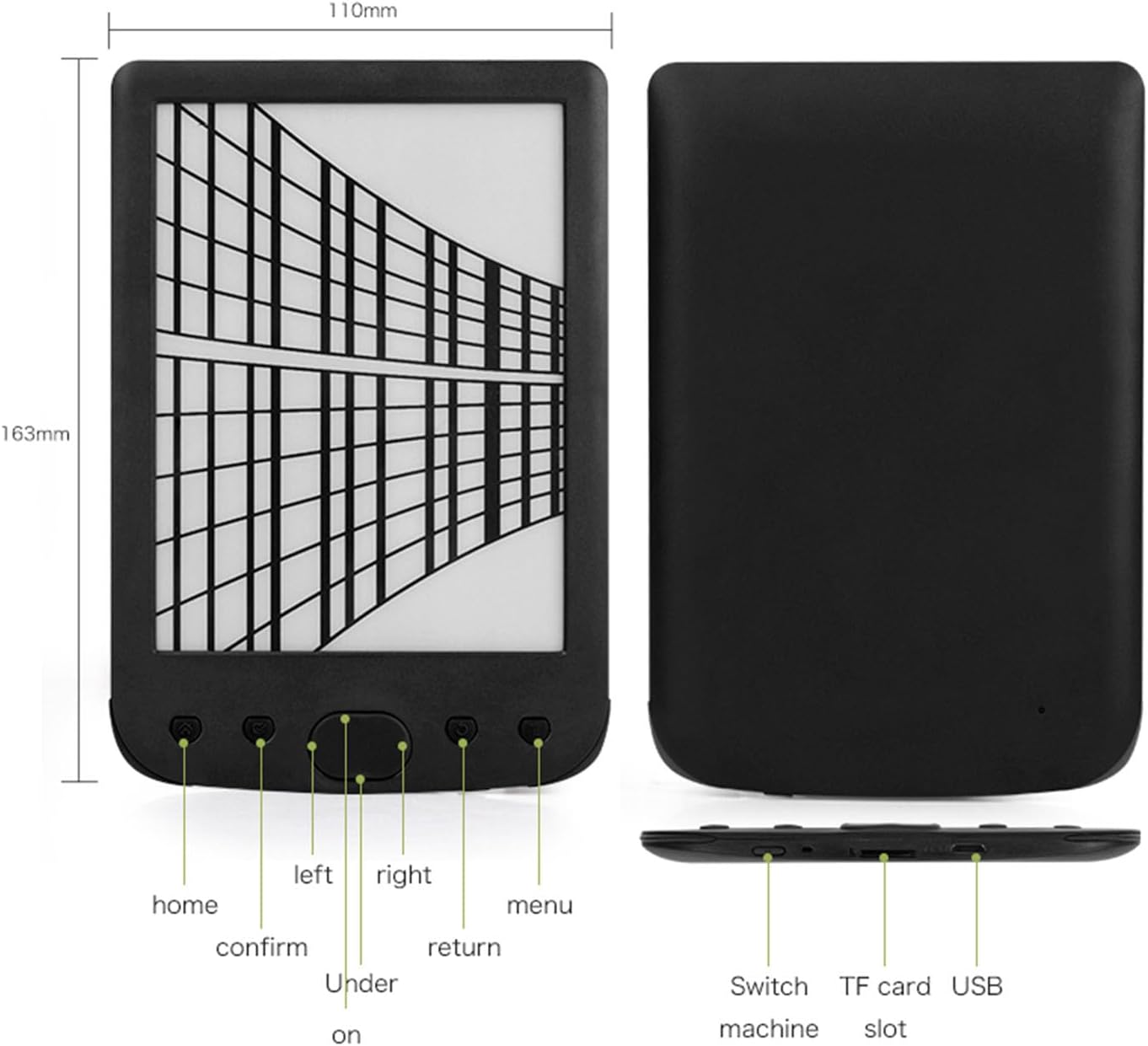 Lettore E-book 6" con Schermo Tattile HD Antiriflesso - immagine 7