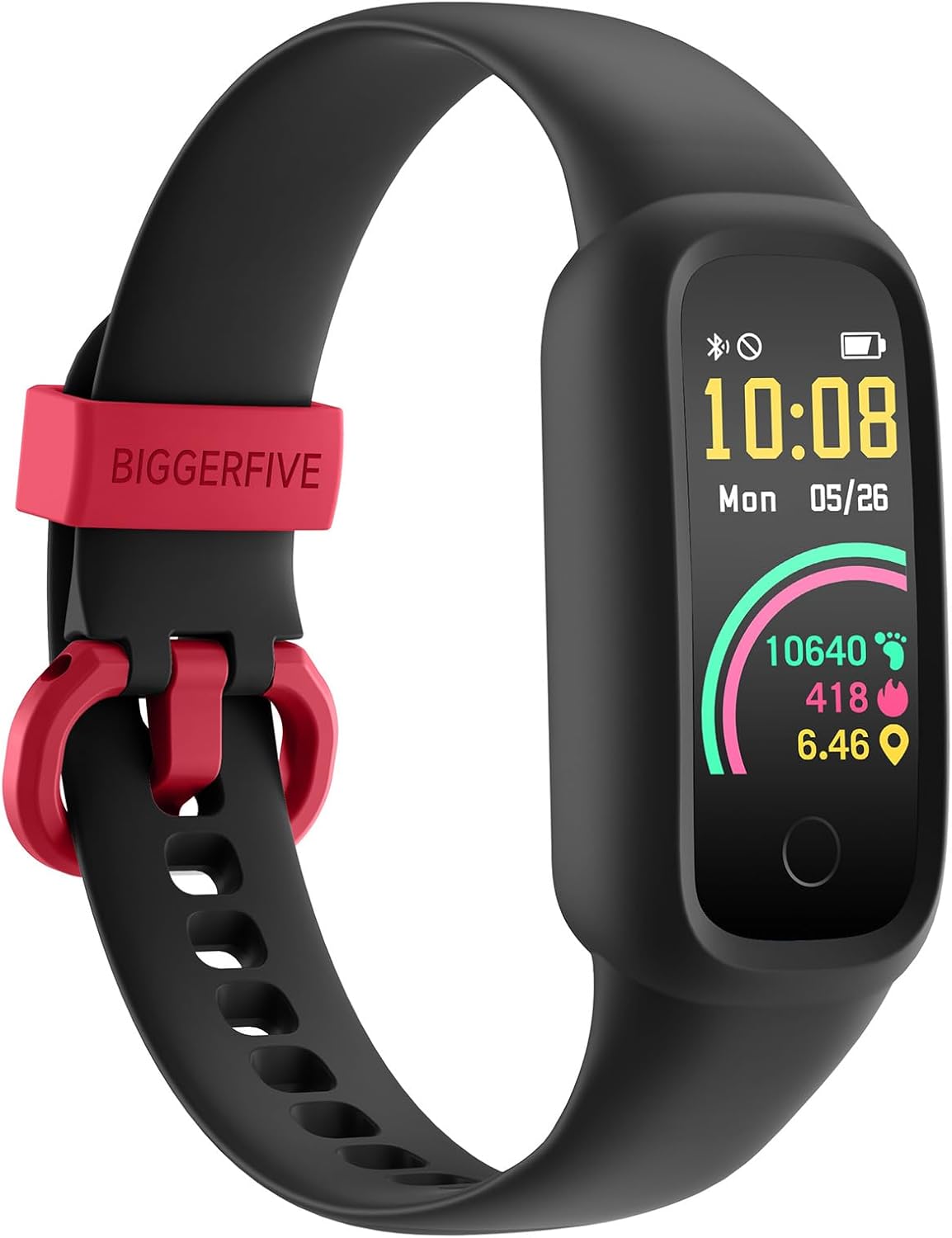 Biggerfive Vigor 2 L - Fitness Tracker per Bambini, Nero - immagine 1