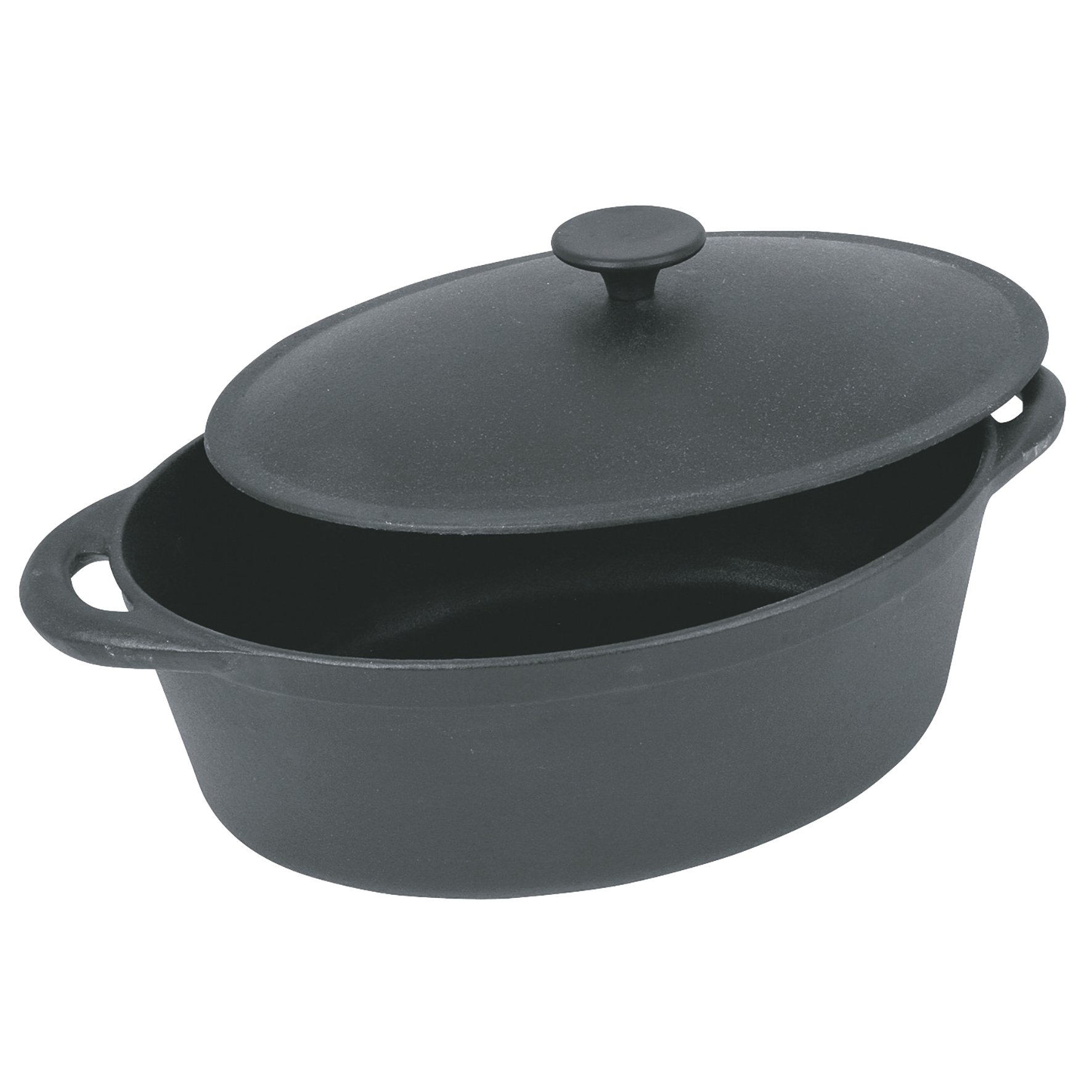 Tradifonte, Casseruola Ovale per arrosto, 9 ltri, Nero (Schwarz)