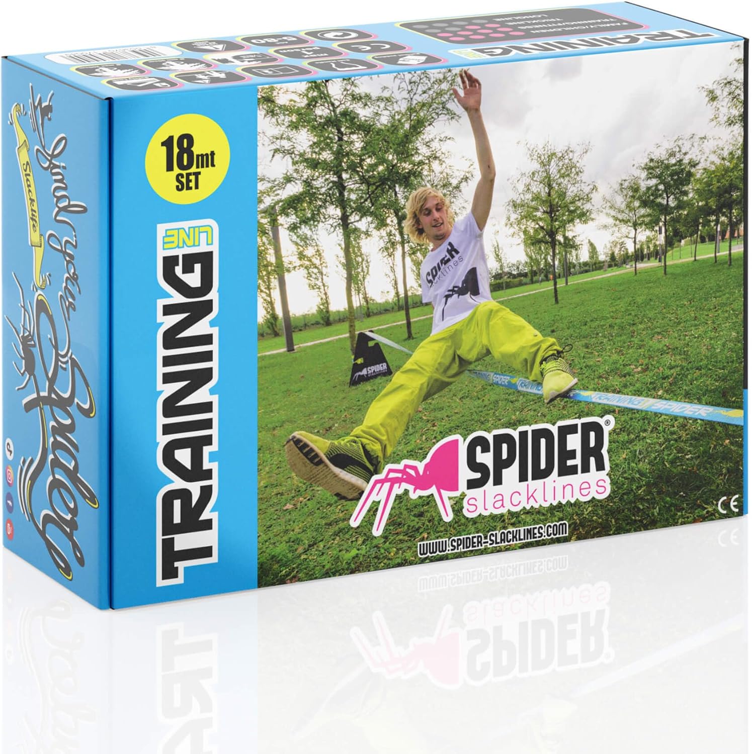 SKS02 - Kit Completo Slackline 18m per Principianti - immagine 2