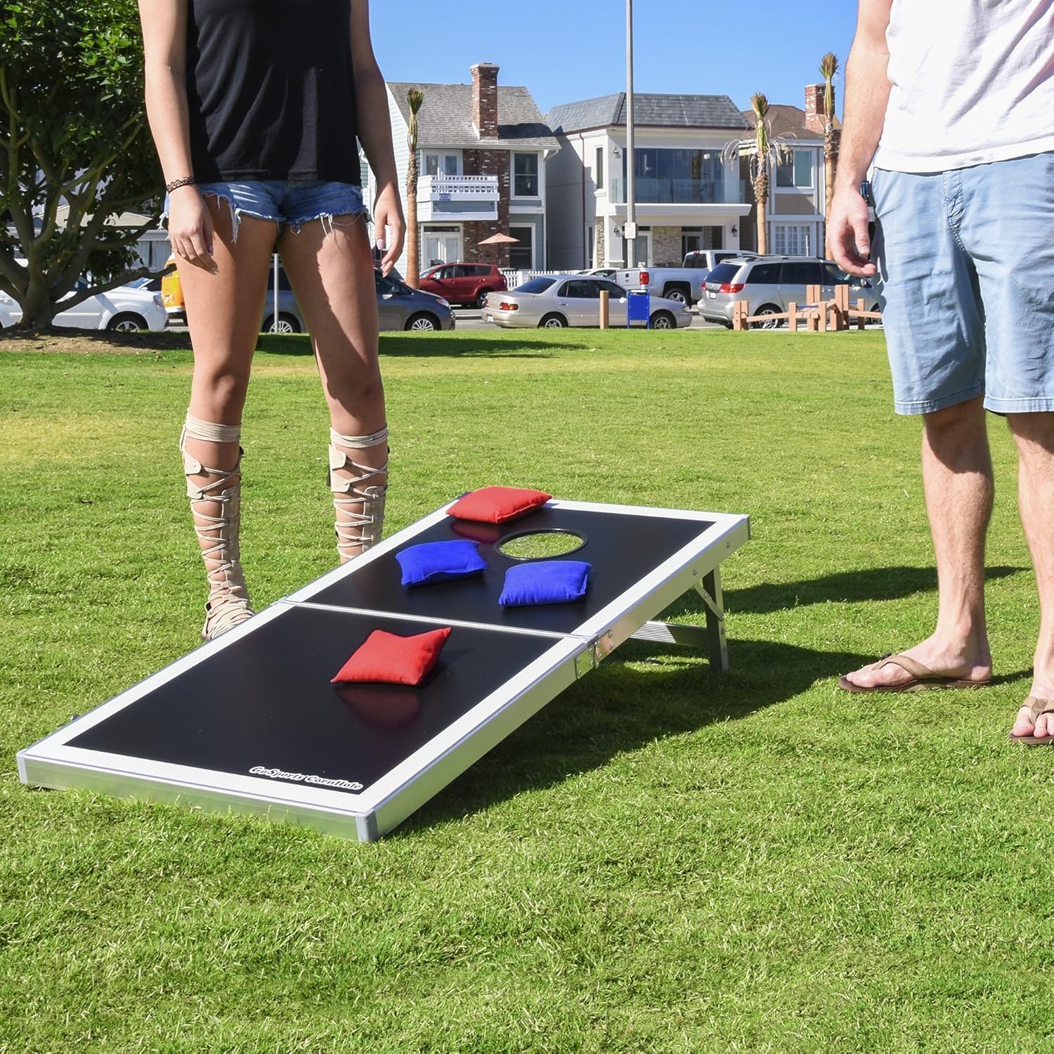 GoSports Set Cornhole in Alluminio 1,2 x 0,6 m - immagine 6