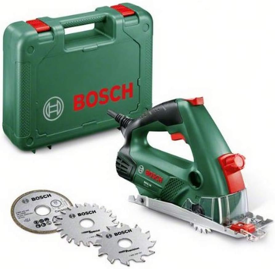 Bosch Home and Garden PKS 16 Multi Mini Sega Circolare, verde