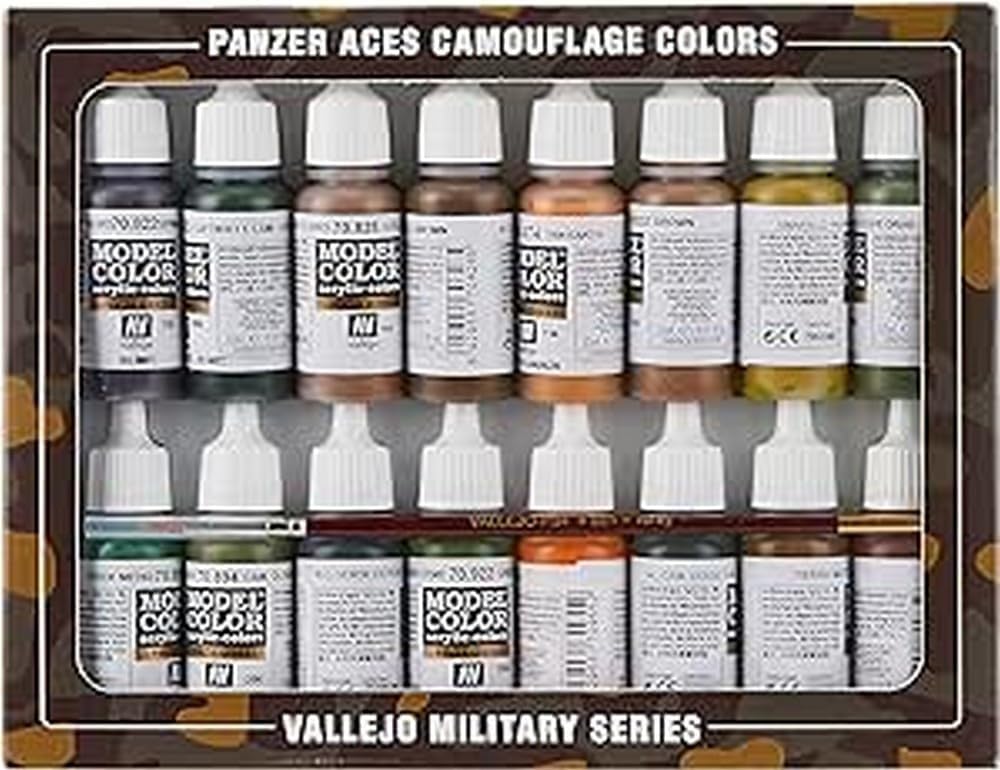 Vallejo Model Color Panzer Aces Mimetico - Set Pittura Acrilica